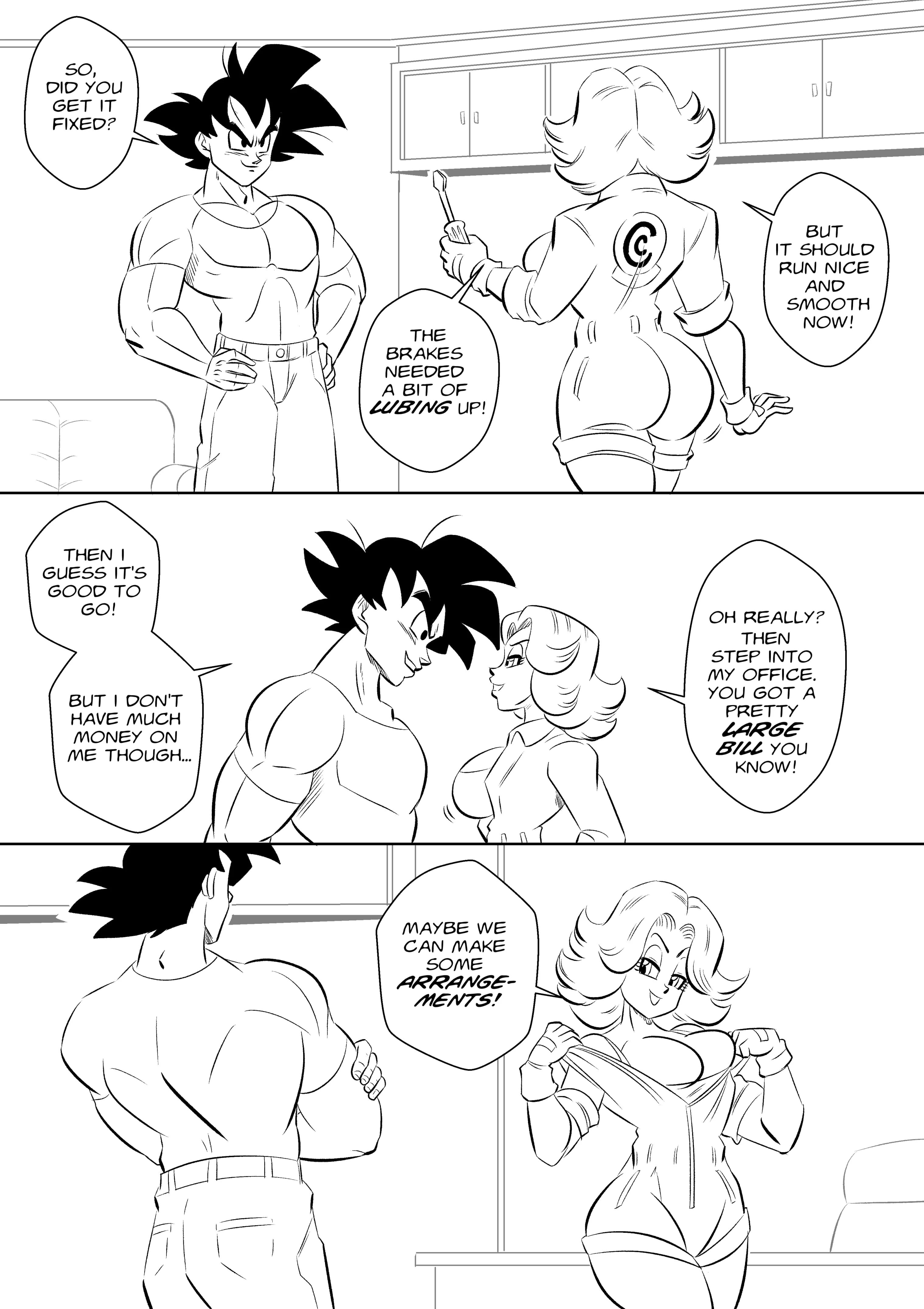 On Set (Dragon Ball Z) [FunsexyDB] - Chapter 1 — Page 12