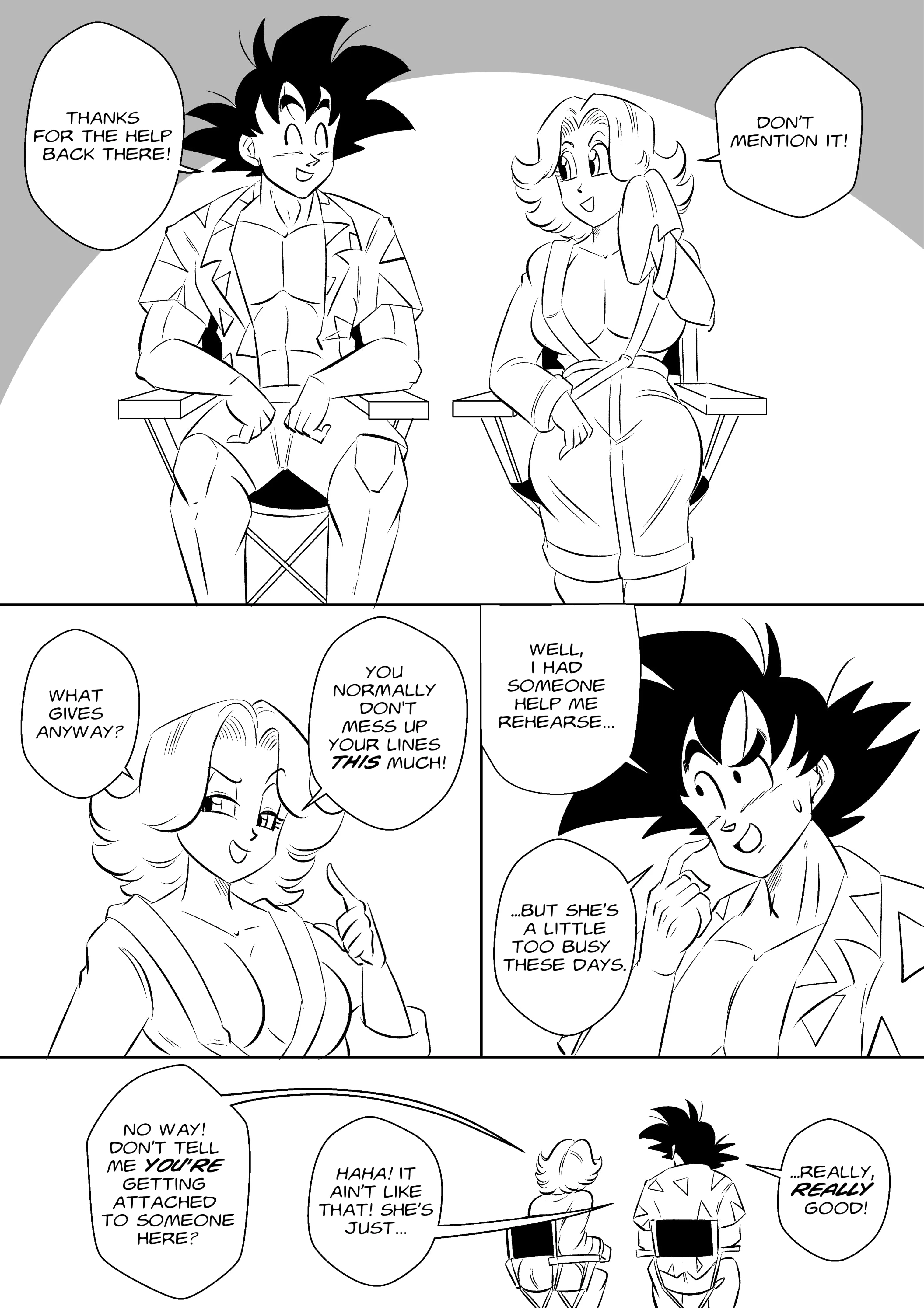 On Set (Dragon Ball Z) [FunsexyDB] - Chapter 1 — Page 16