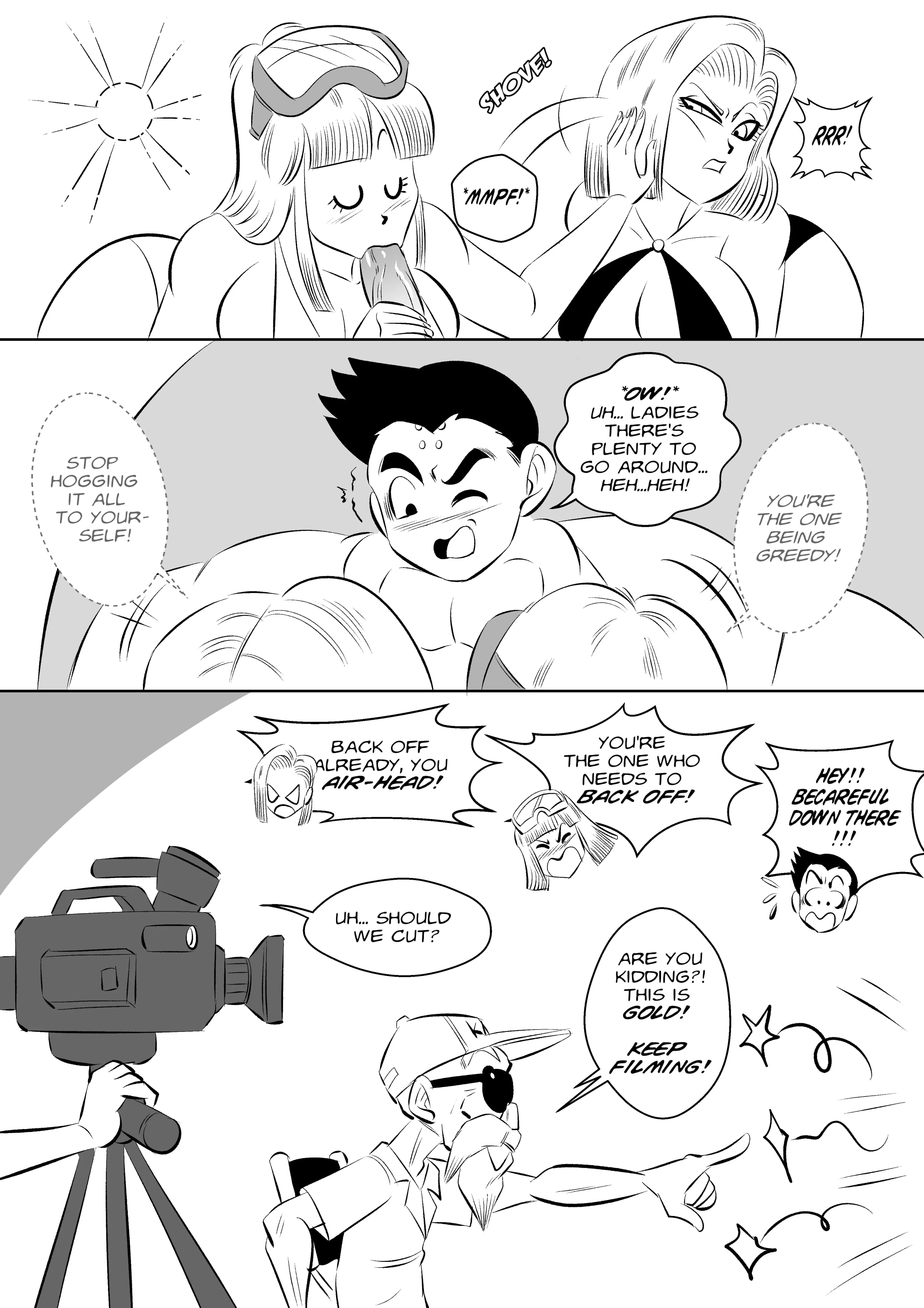 On Set (Dragon Ball Z) [FunsexyDB] - Chapter 1 — Page 25