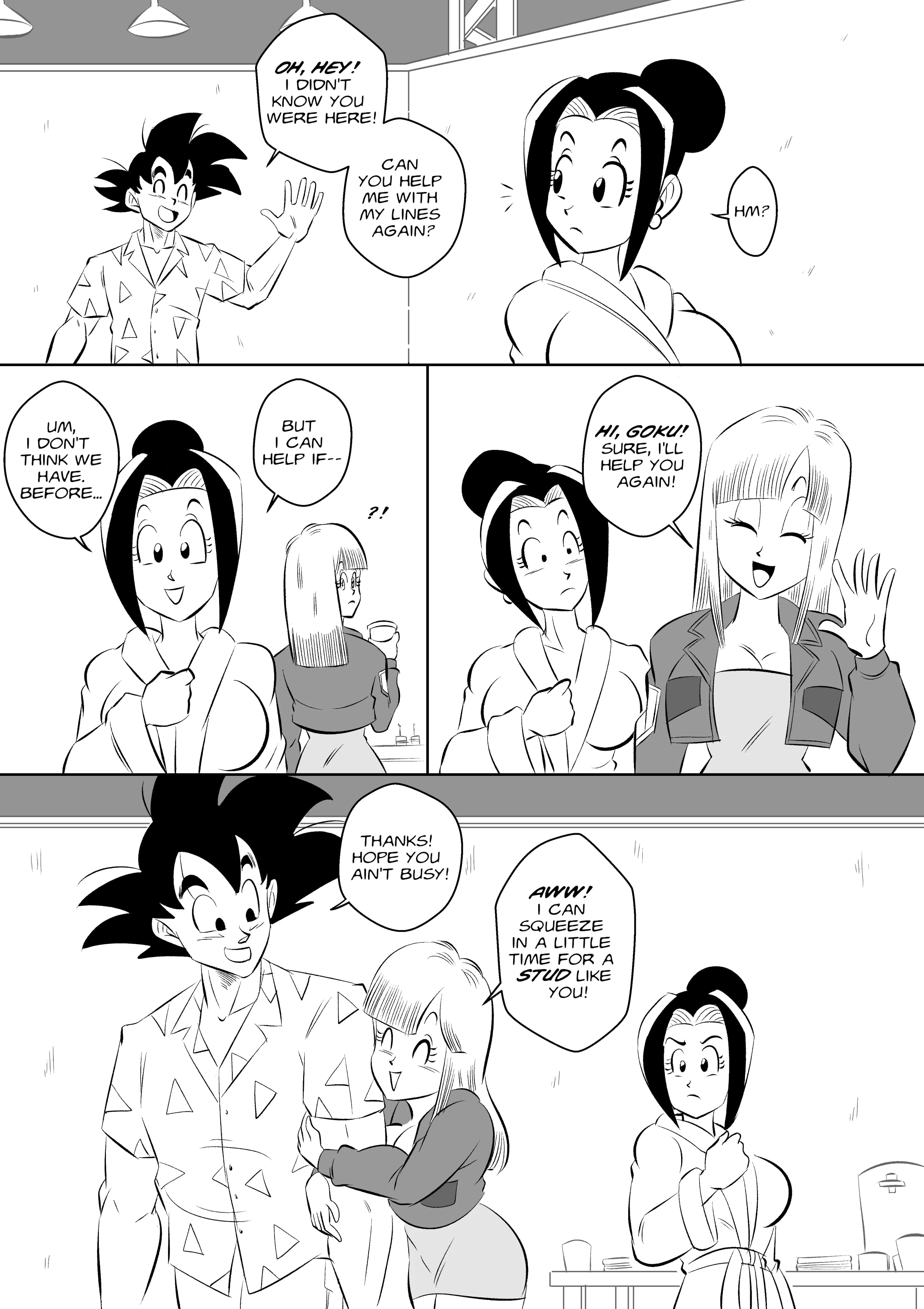 On Set (Dragon Ball Z) [FunsexyDB] - Chapter 1 — Page 26