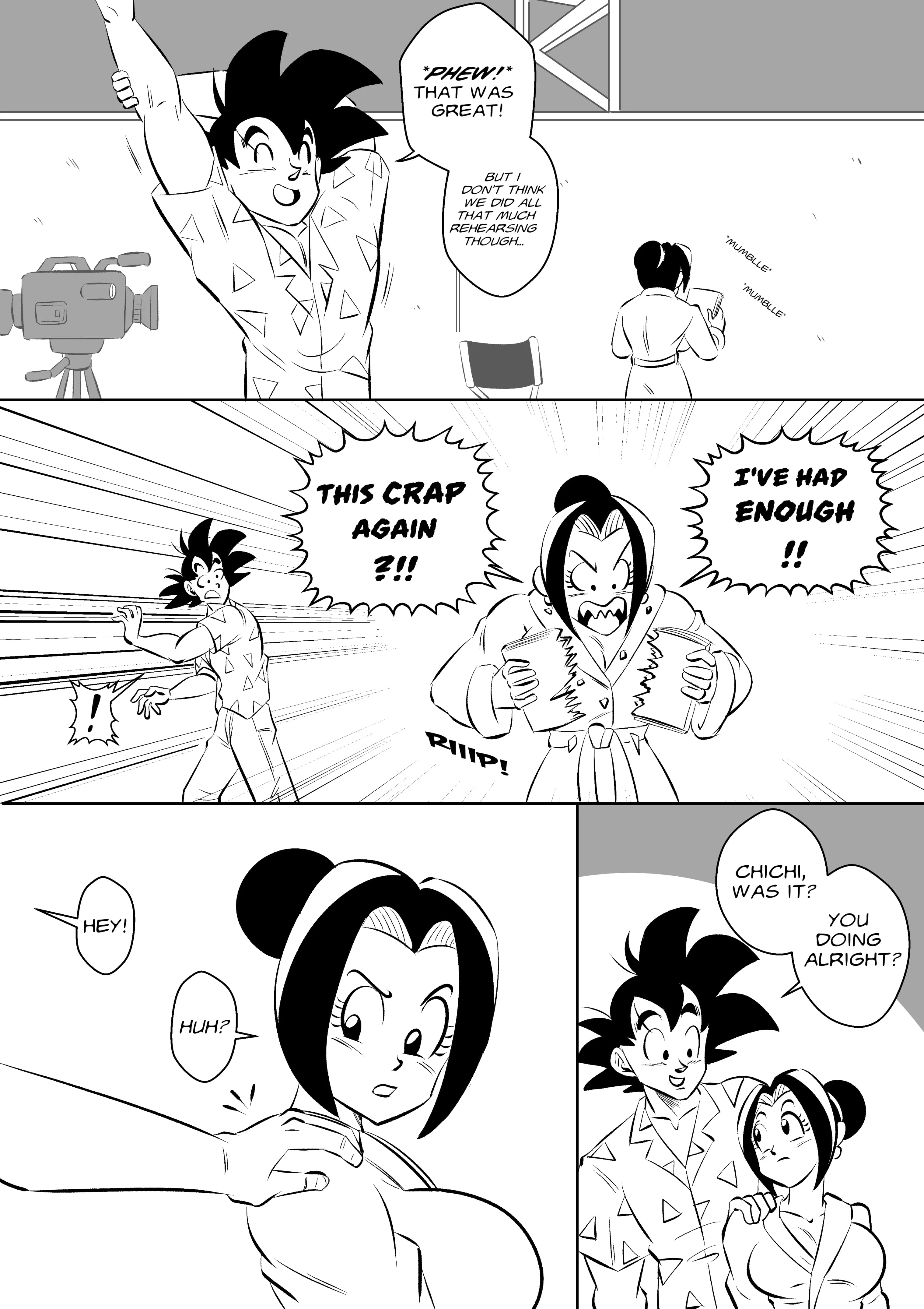 On Set (Dragon Ball Z) [FunsexyDB] - Chapter 1 — Page 33
