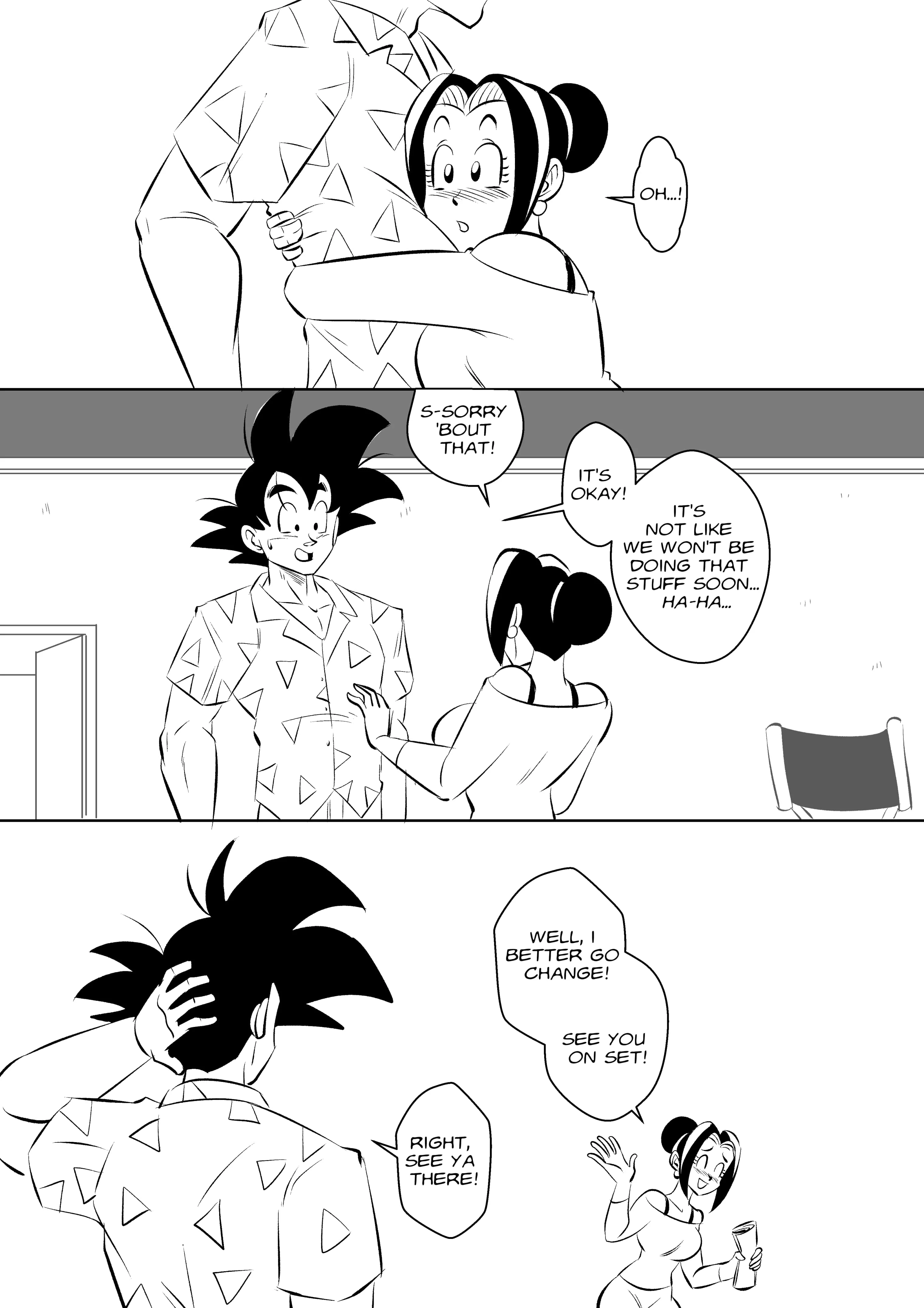 On Set (Dragon Ball Z) [FunsexyDB] - Chapter 1 — Page 36