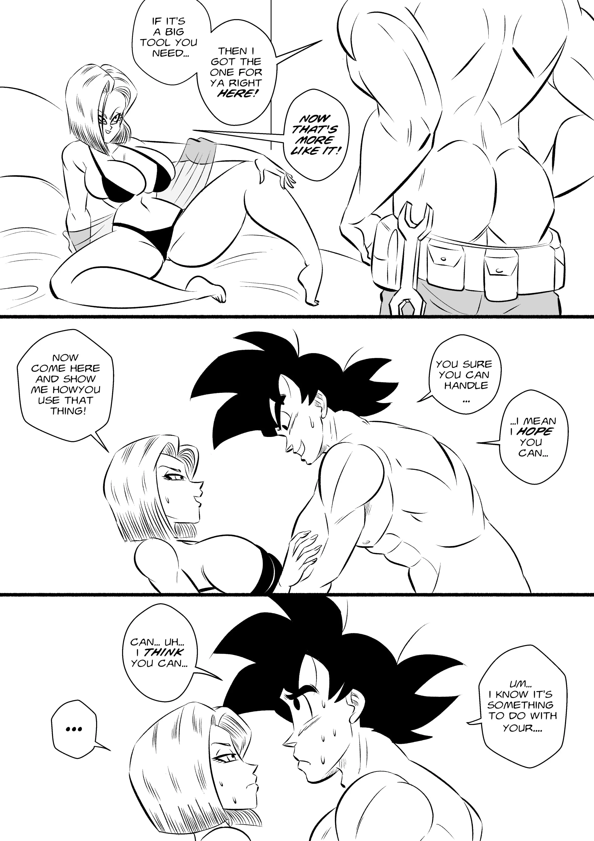 On Set (Dragon Ball Z) [FunsexyDB] - Chapter 1 — Page 4