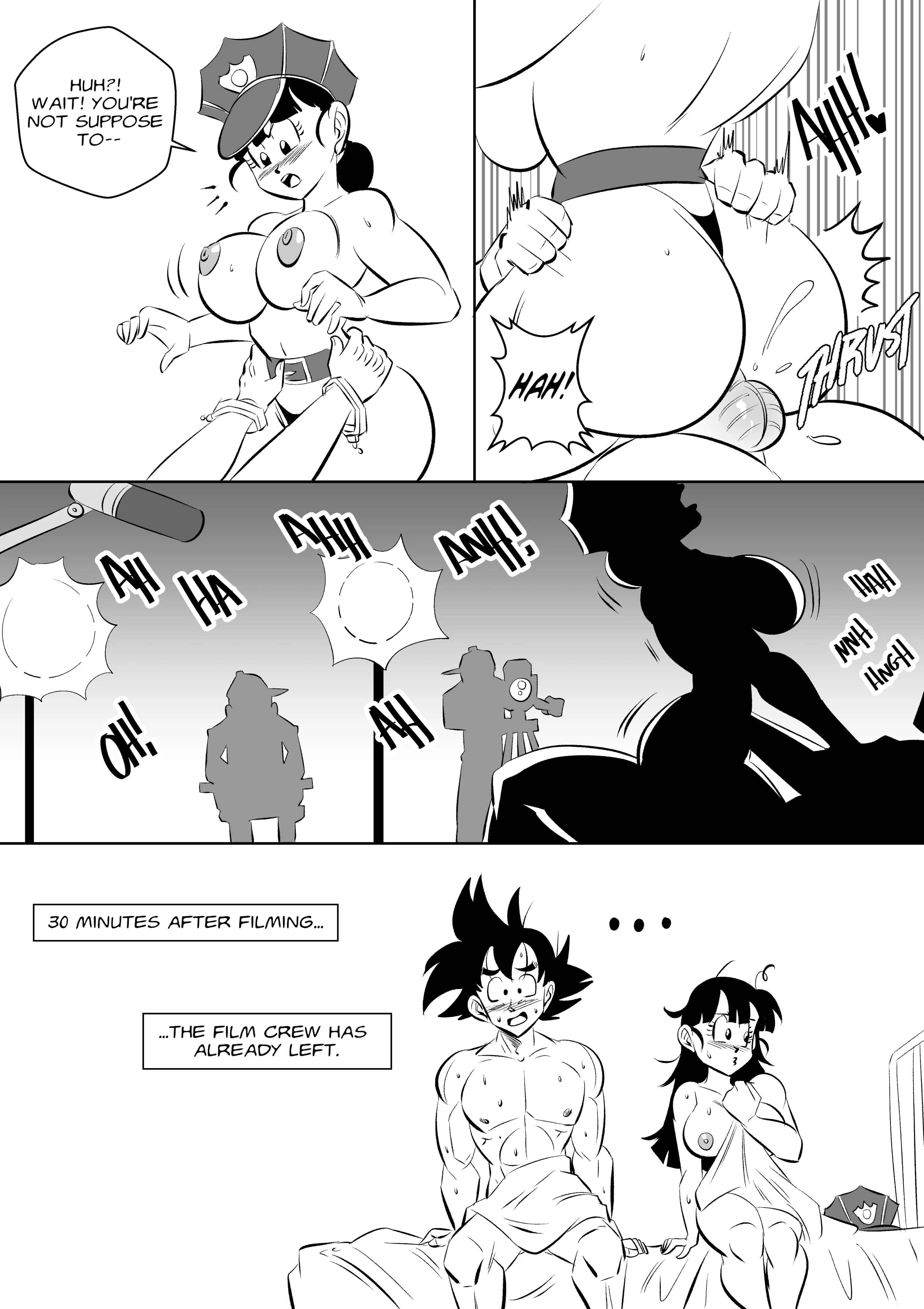 On Set (Dragon Ball Z) [FunsexyDB] - Chapter 1 — Page 44