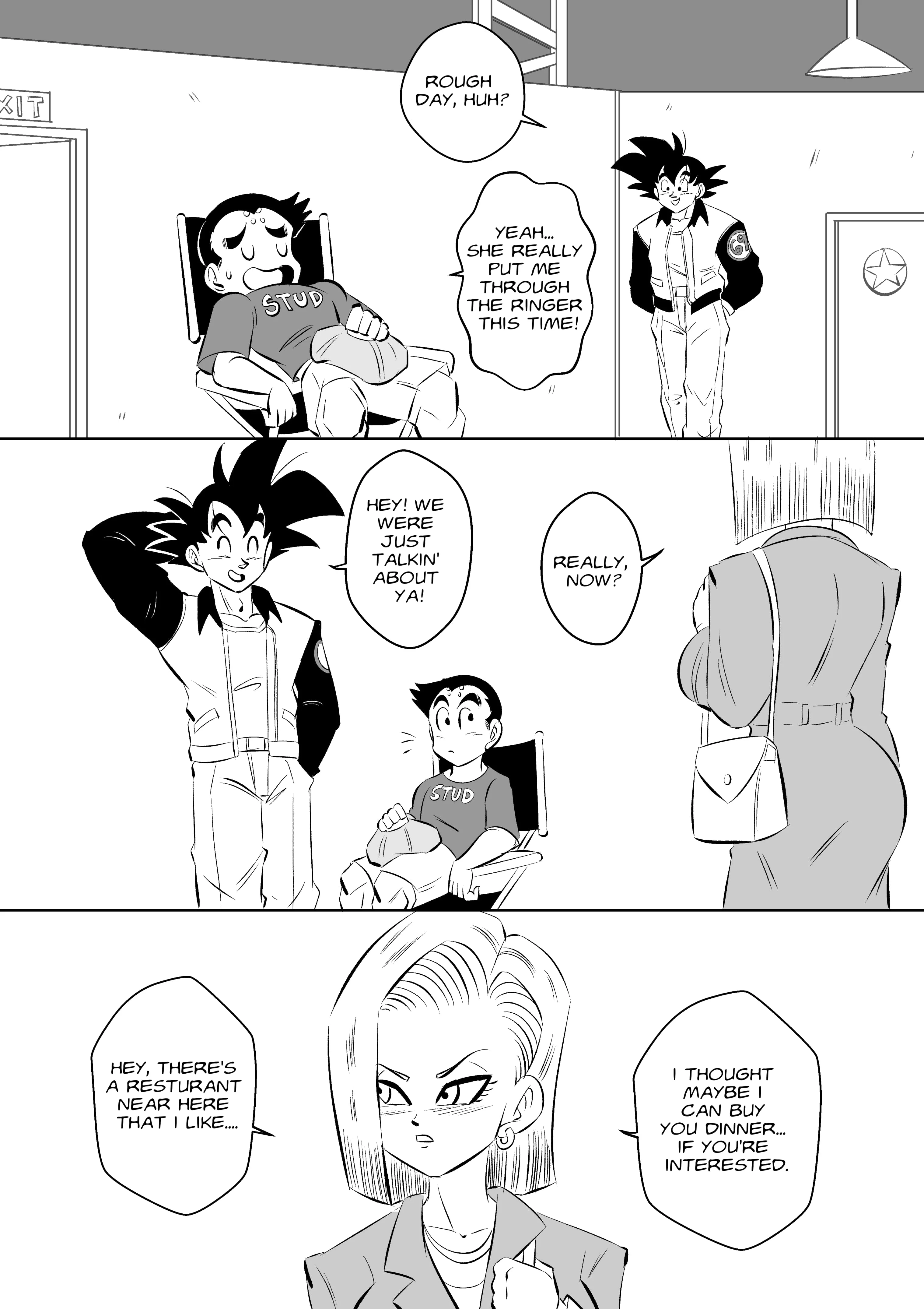 On Set (Dragon Ball Z) [FunsexyDB] - Chapter 1 — Page 45