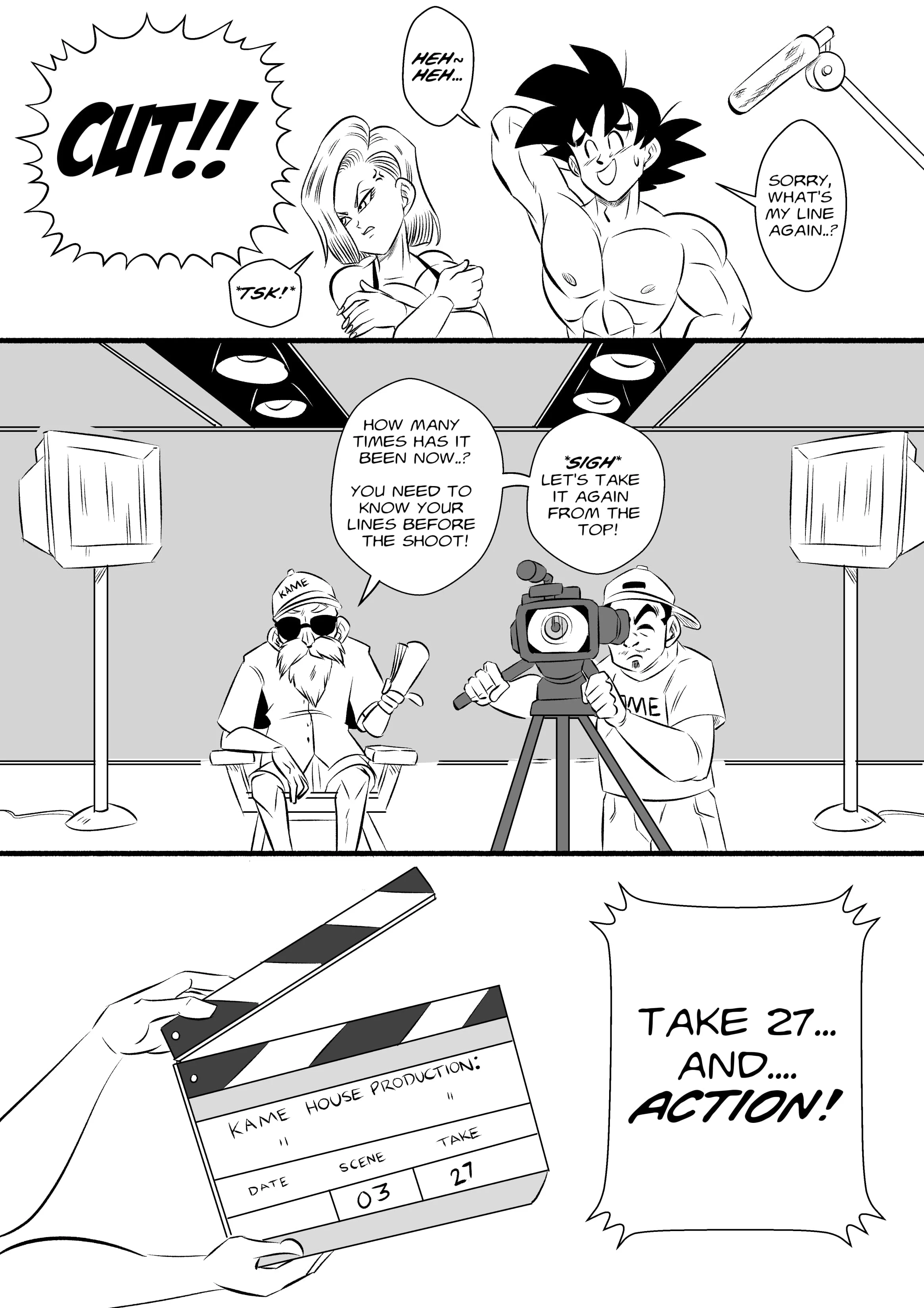 On Set (Dragon Ball Z) [FunsexyDB] - Chapter 1 — Page 5