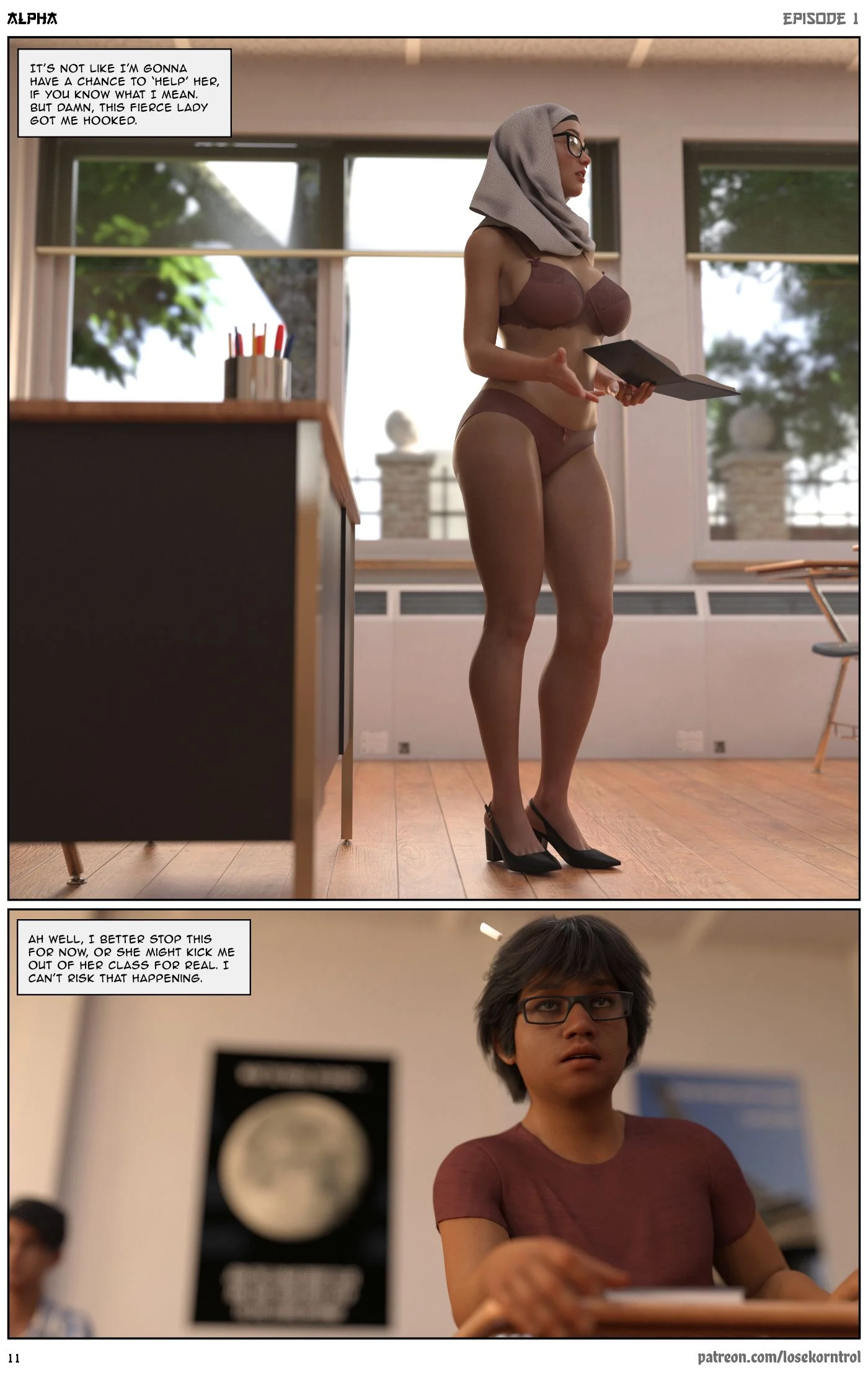 Alpha [LoseKorntrol , Hijab 3DX] - Chapter 1 — Page 11