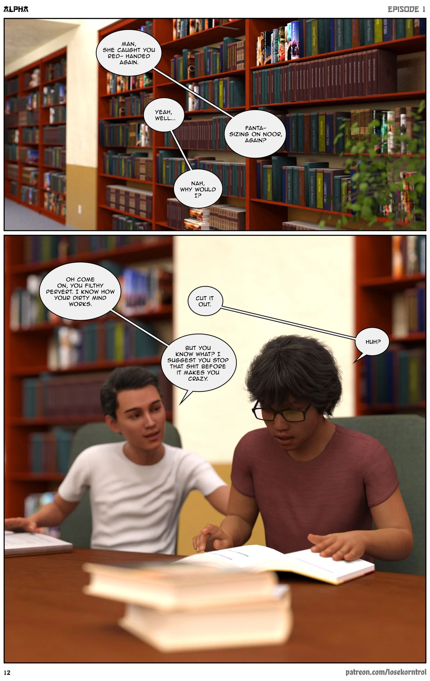 Alpha [LoseKorntrol , Hijab 3DX] - Chapter 1 — Page 12