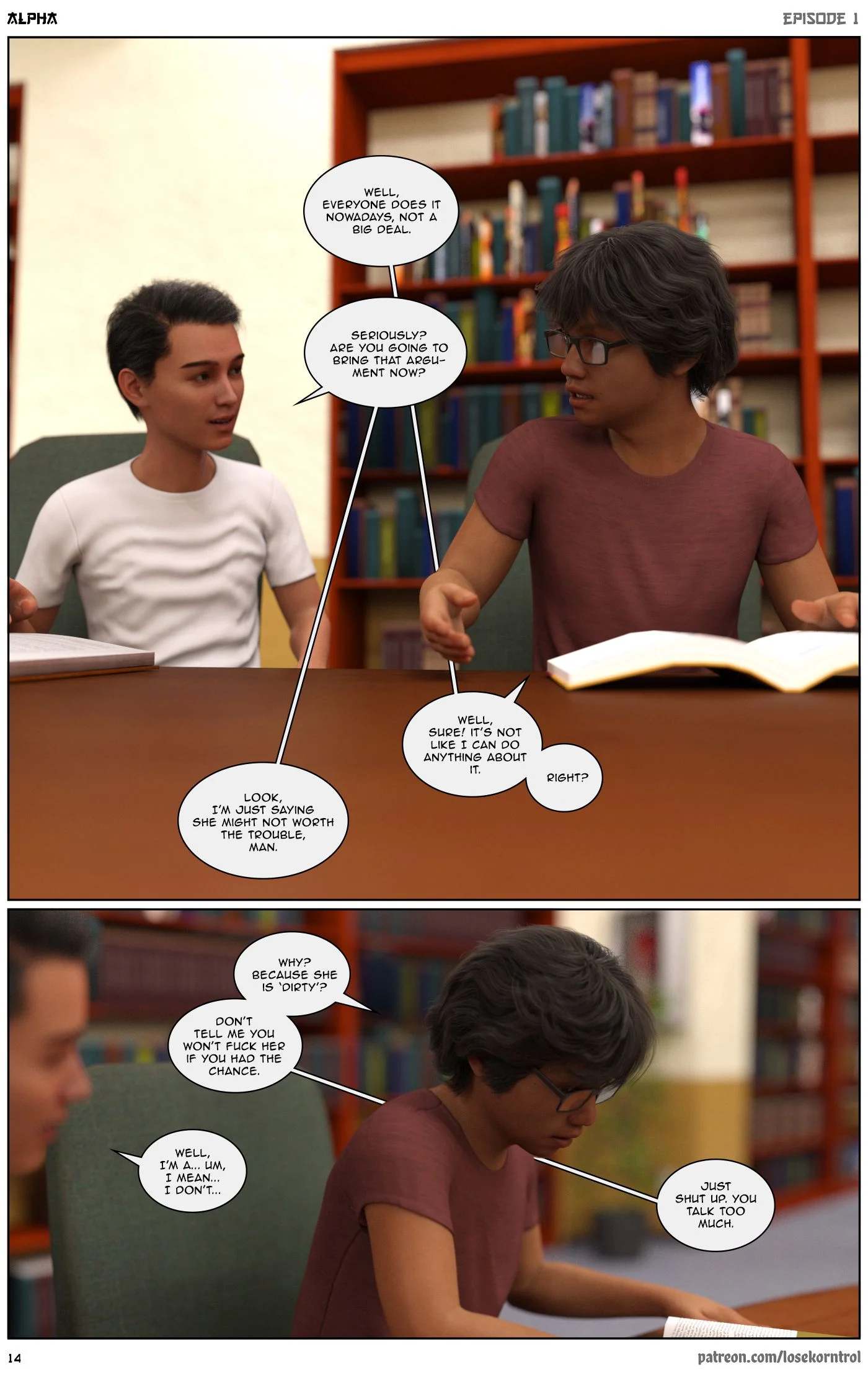 Alpha [LoseKorntrol , Hijab 3DX] - Chapter 1 — Page 14