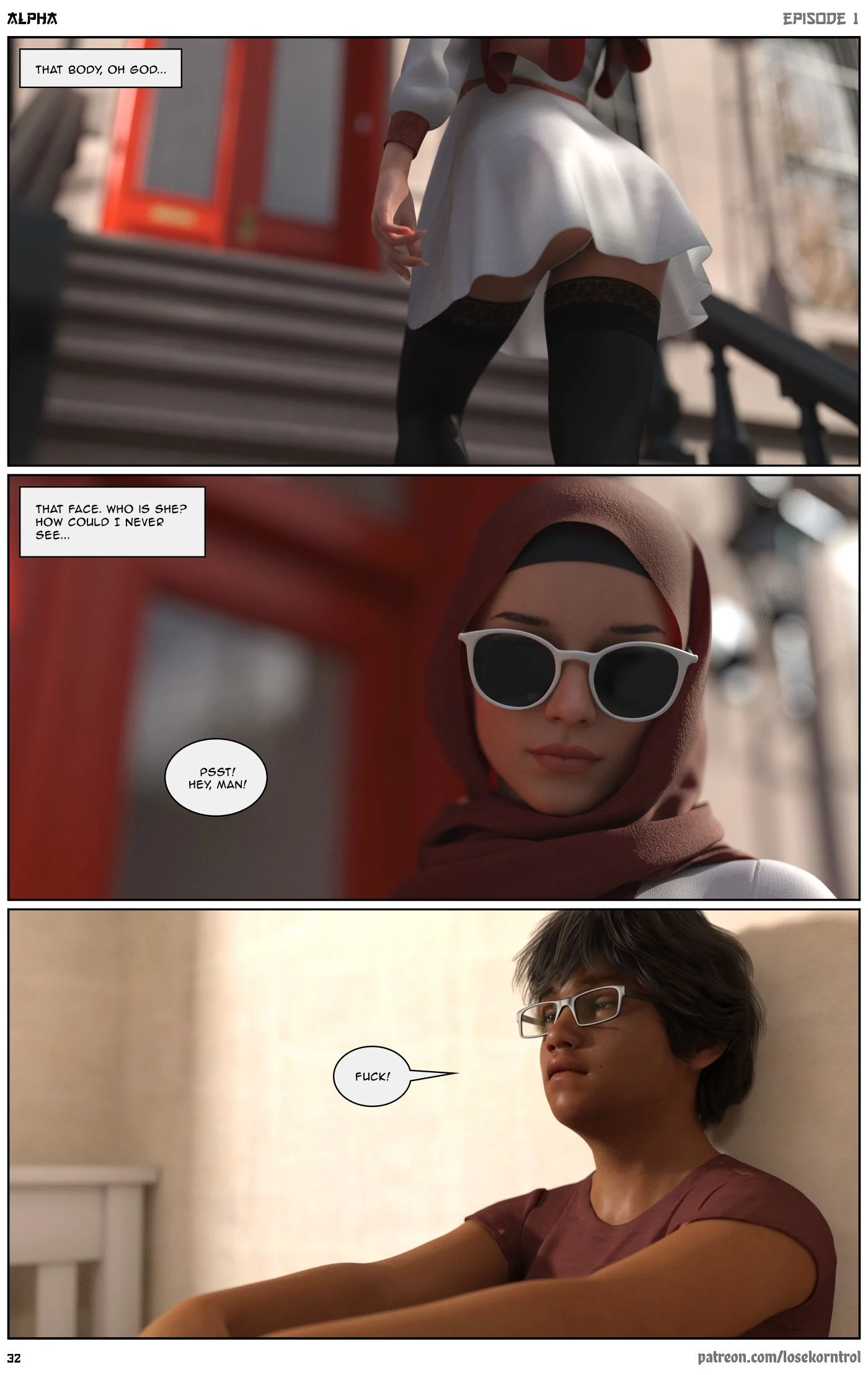 Alpha [LoseKorntrol , Hijab 3DX] - Chapter 1 — Page 32