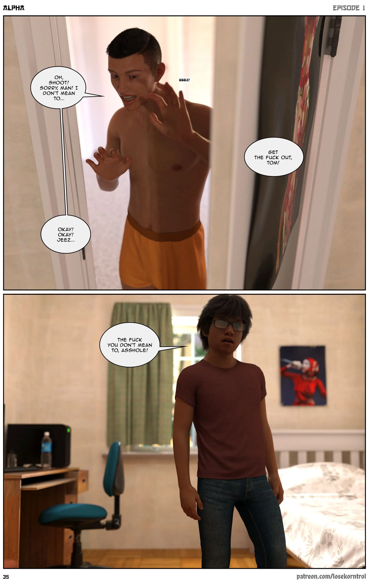 Alpha [LoseKorntrol , Hijab 3DX] - Chapter 1 — Page 35
