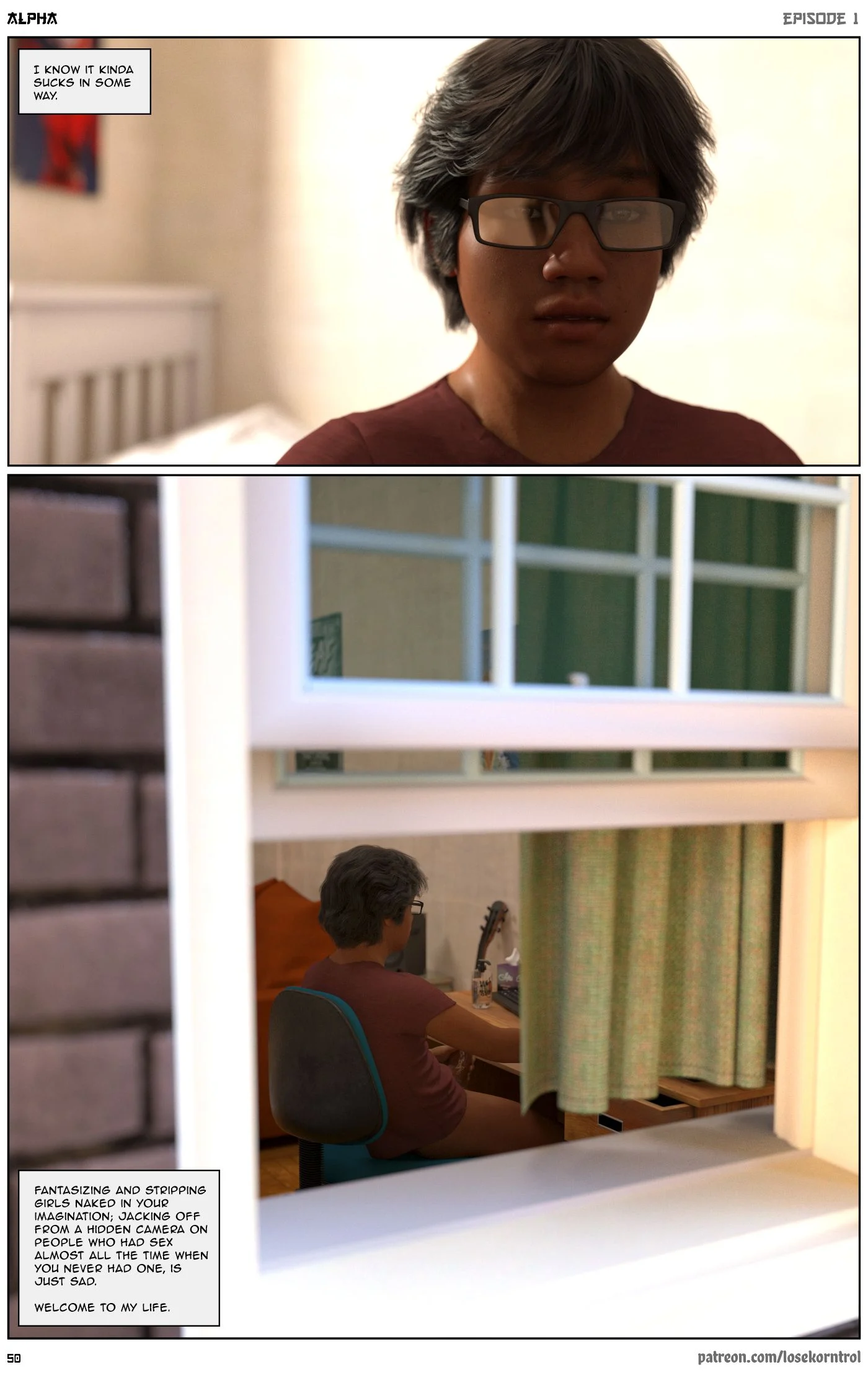 Alpha [LoseKorntrol , Hijab 3DX] - Chapter 1 — Page 50