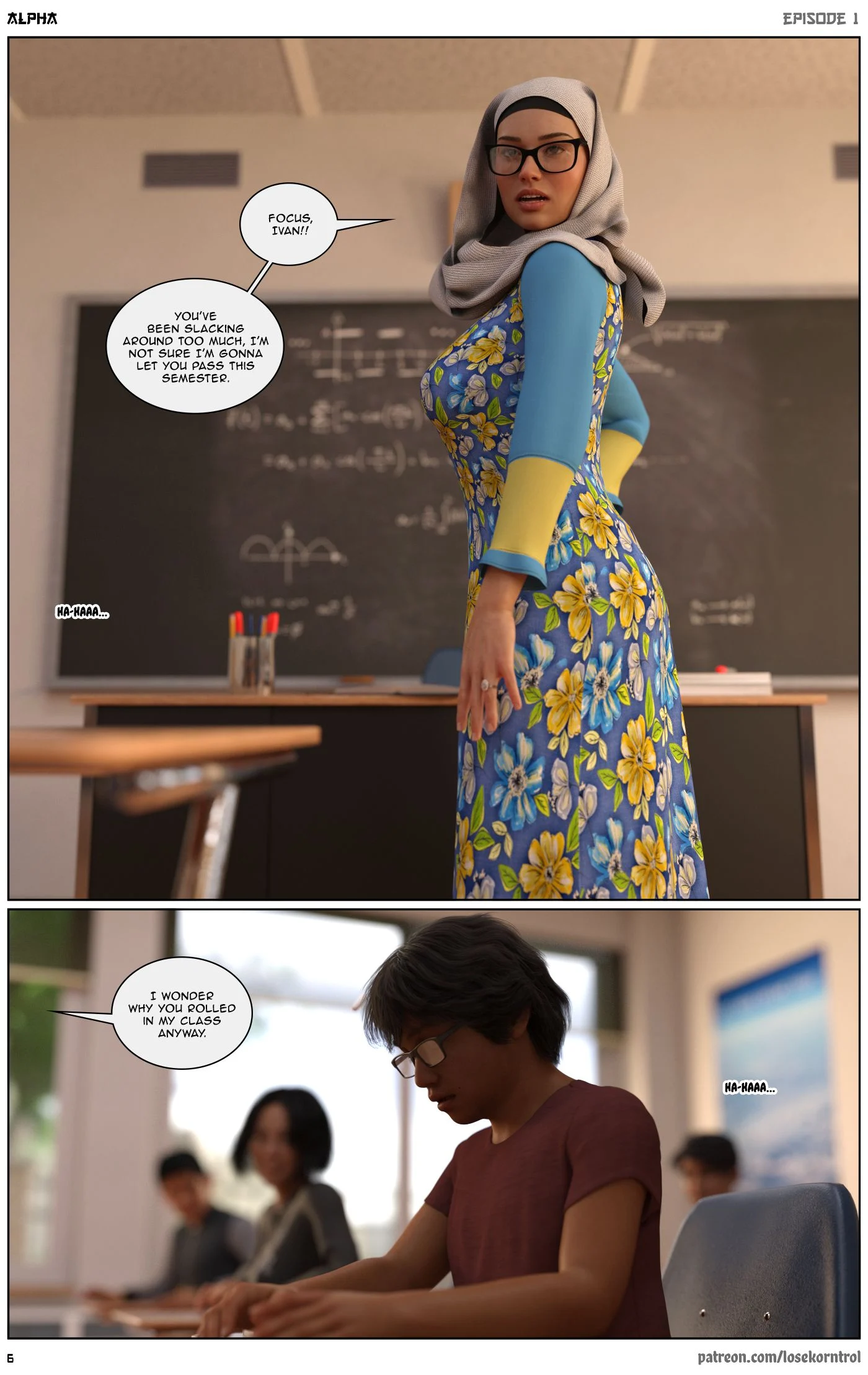 Alpha [LoseKorntrol , Hijab 3DX] - Chapter 1 — Page 6