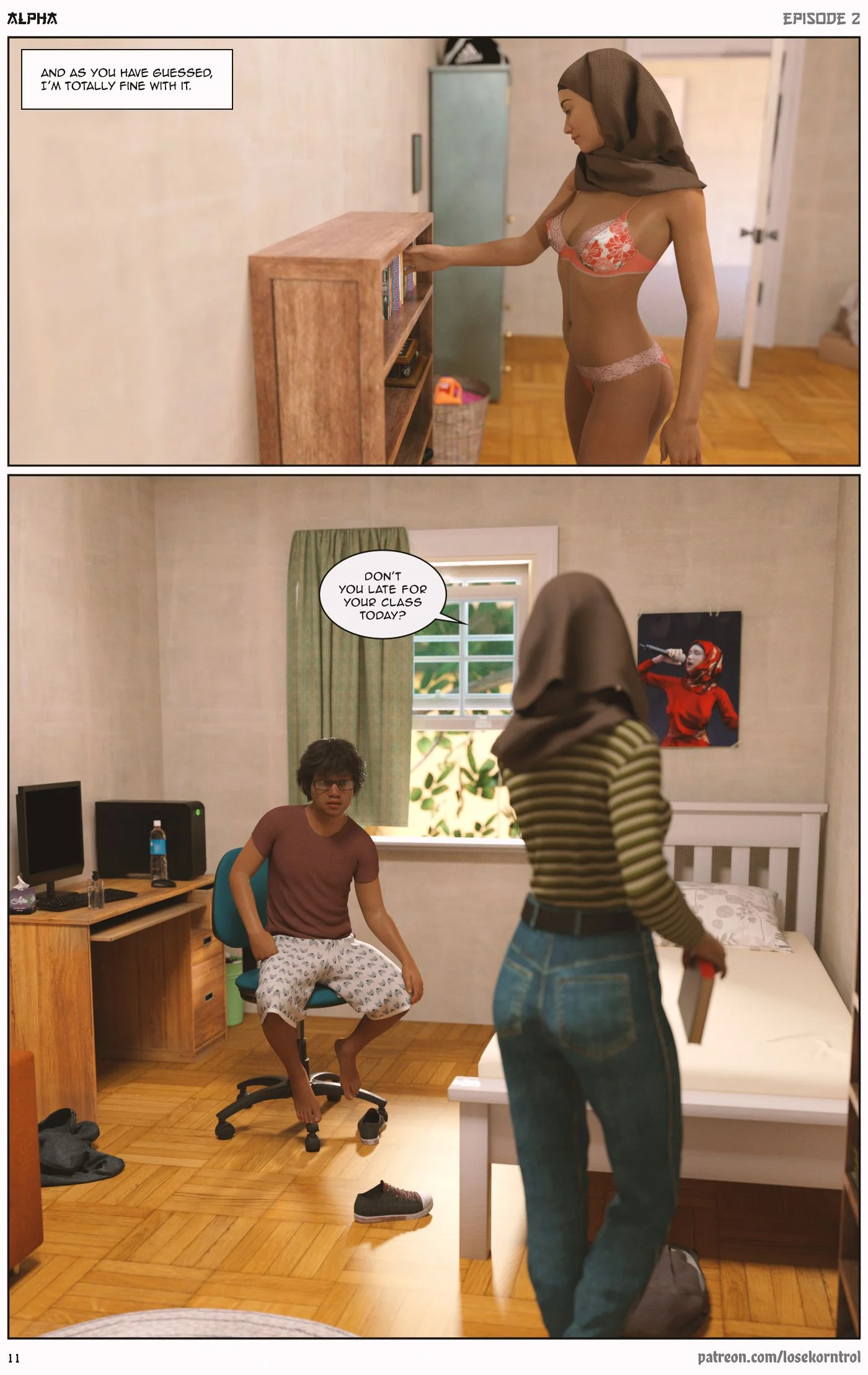 Alpha [LoseKorntrol , Hijab 3DX] - Chapter 2 — Page 12