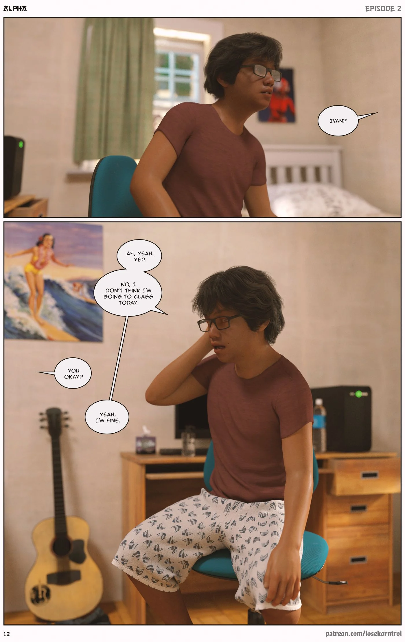 Alpha [LoseKorntrol , Hijab 3DX] - Chapter 2 — Page 13