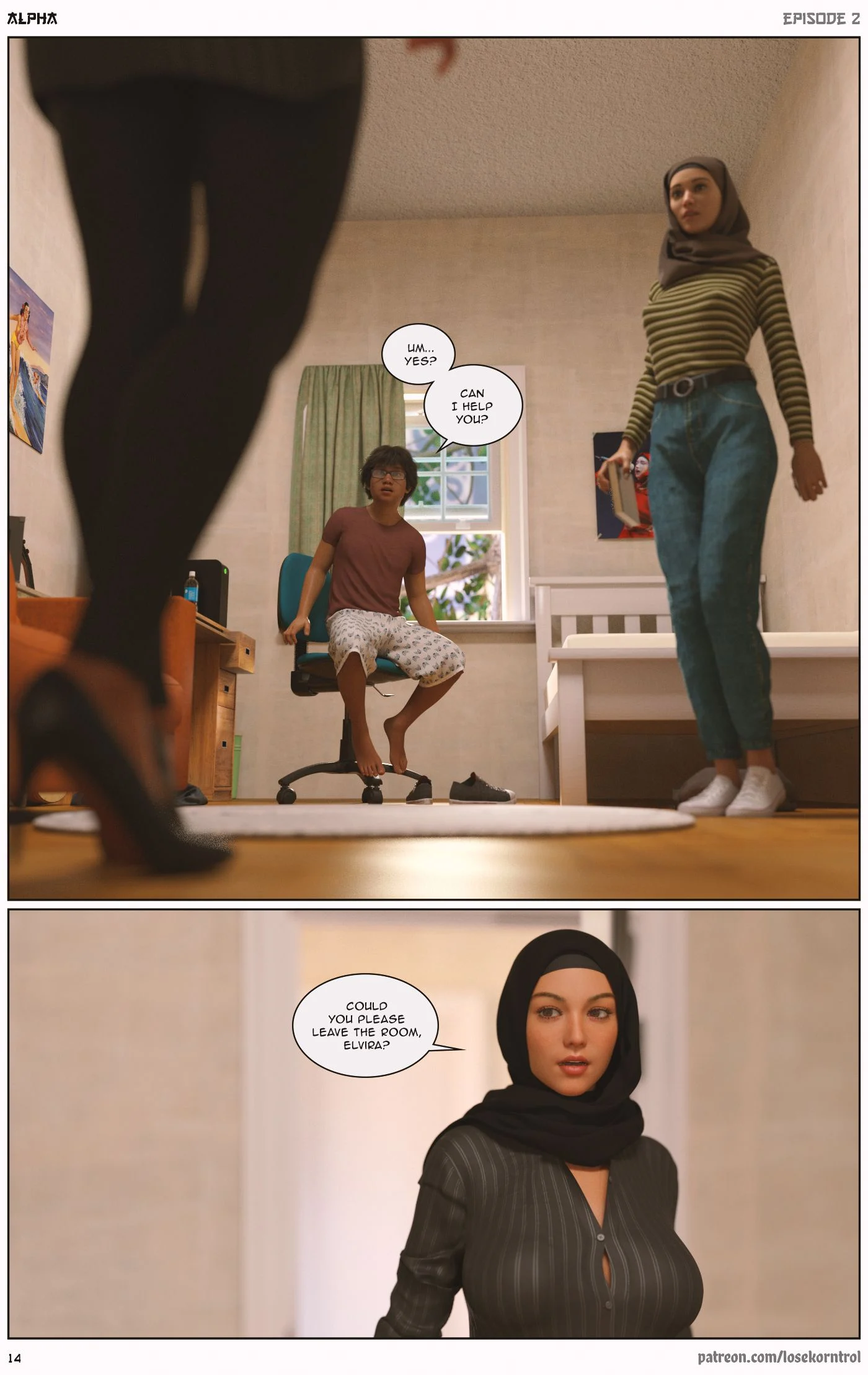 Alpha [LoseKorntrol , Hijab 3DX] - Chapter 2 — Page 15