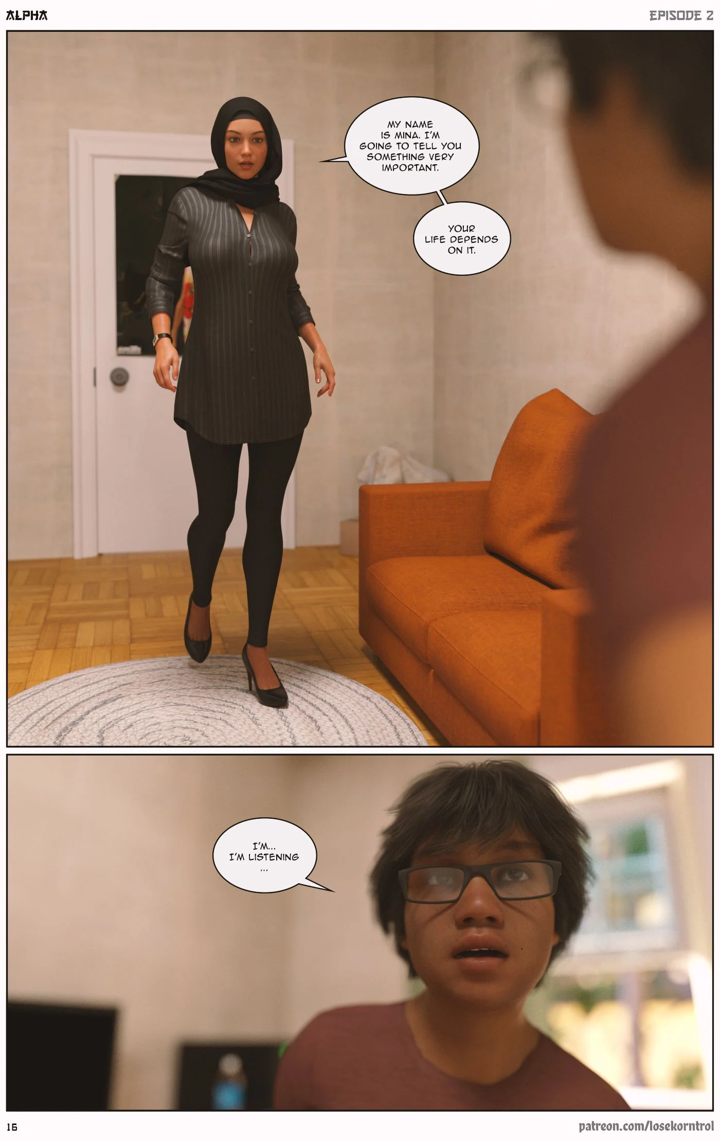 Alpha [LoseKorntrol , Hijab 3DX] - Chapter 2 — Page 17