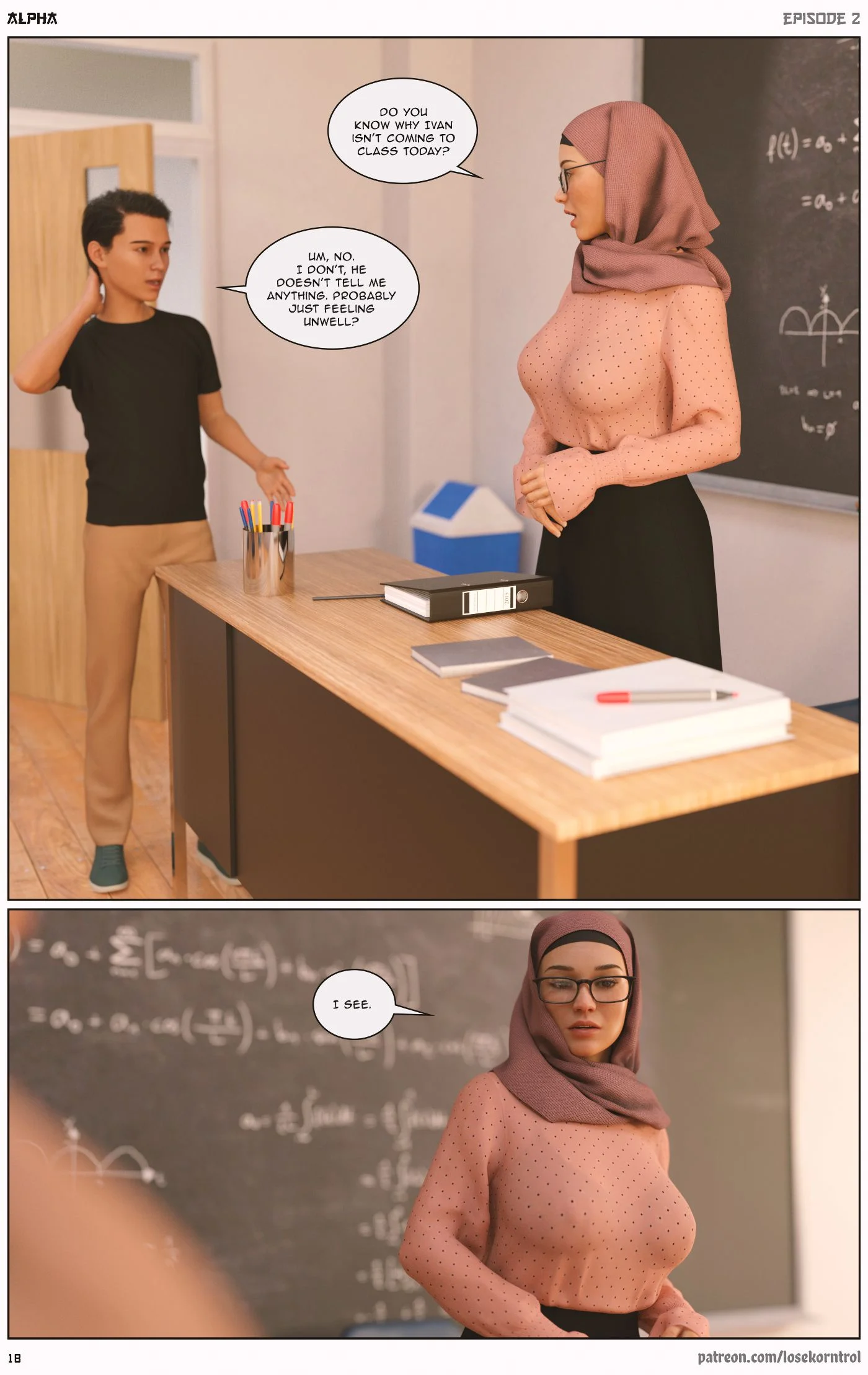 Alpha [LoseKorntrol , Hijab 3DX] - Chapter 2 — Page 19