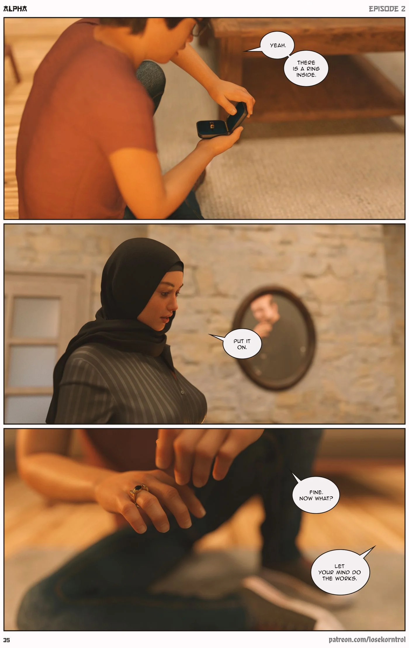 Alpha [LoseKorntrol , Hijab 3DX] - Chapter 2 — Page 36