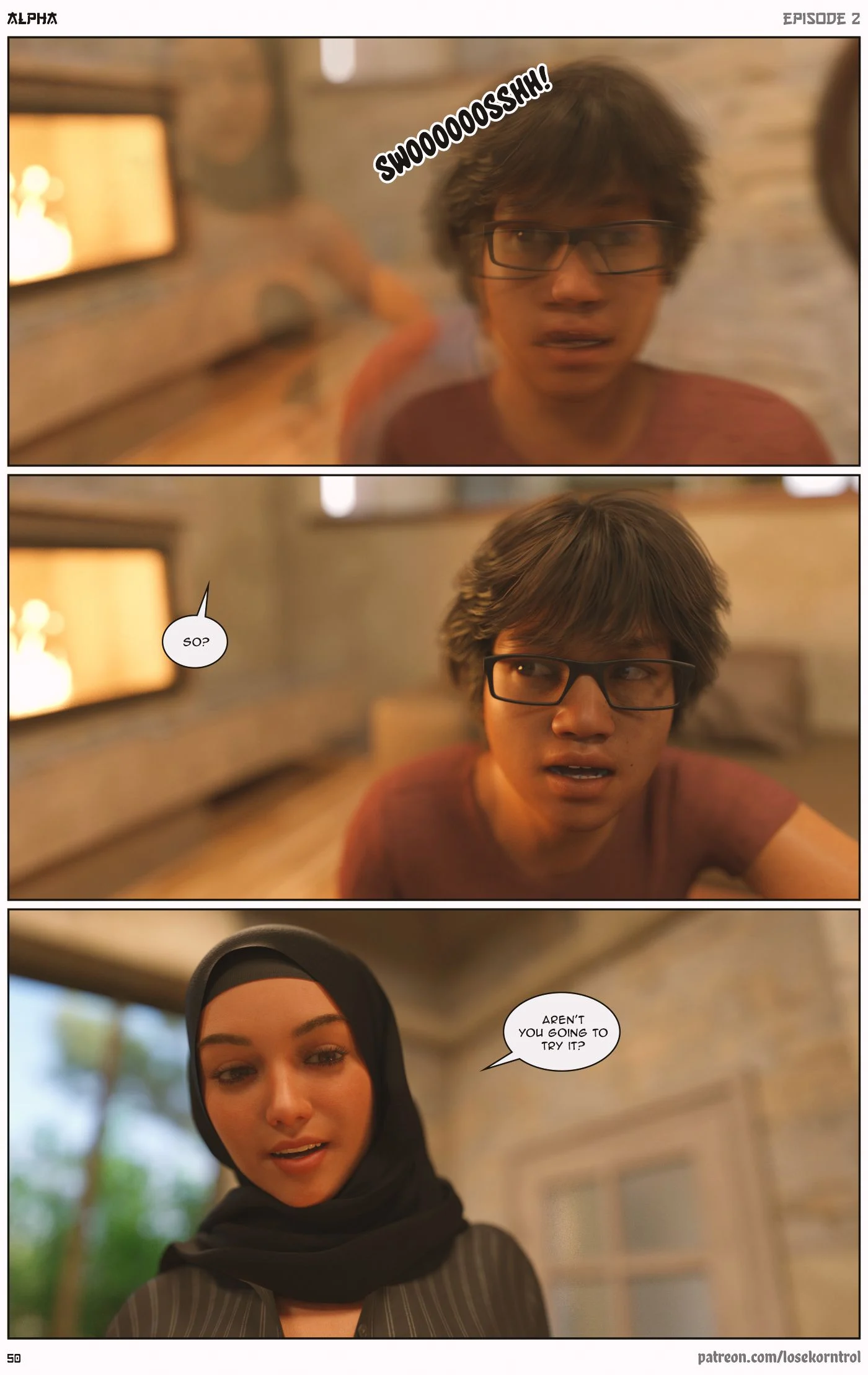 Alpha [LoseKorntrol , Hijab 3DX] - Chapter 2 — Page 51