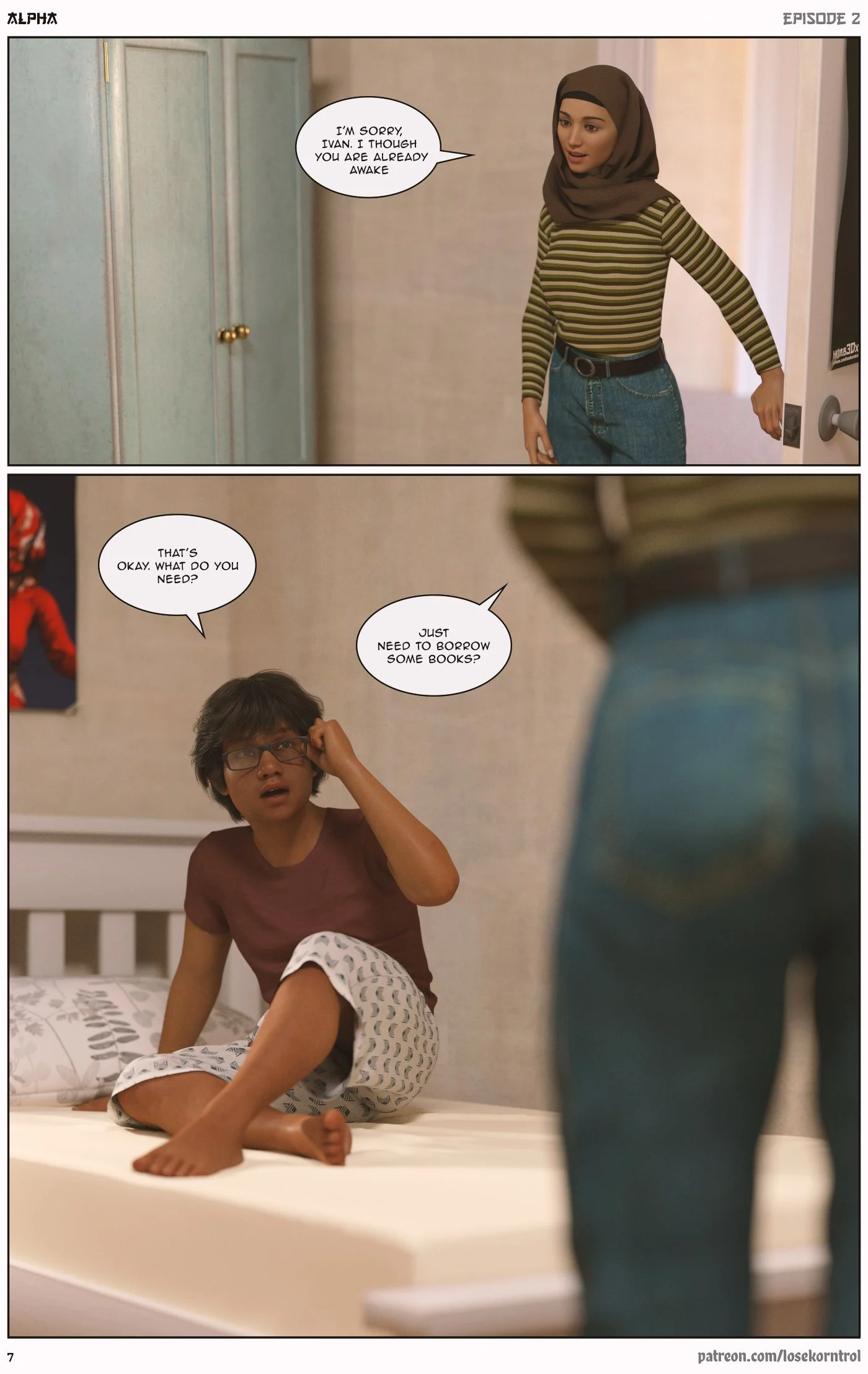 Alpha [LoseKorntrol , Hijab 3DX] - Chapter 2 — Page 8