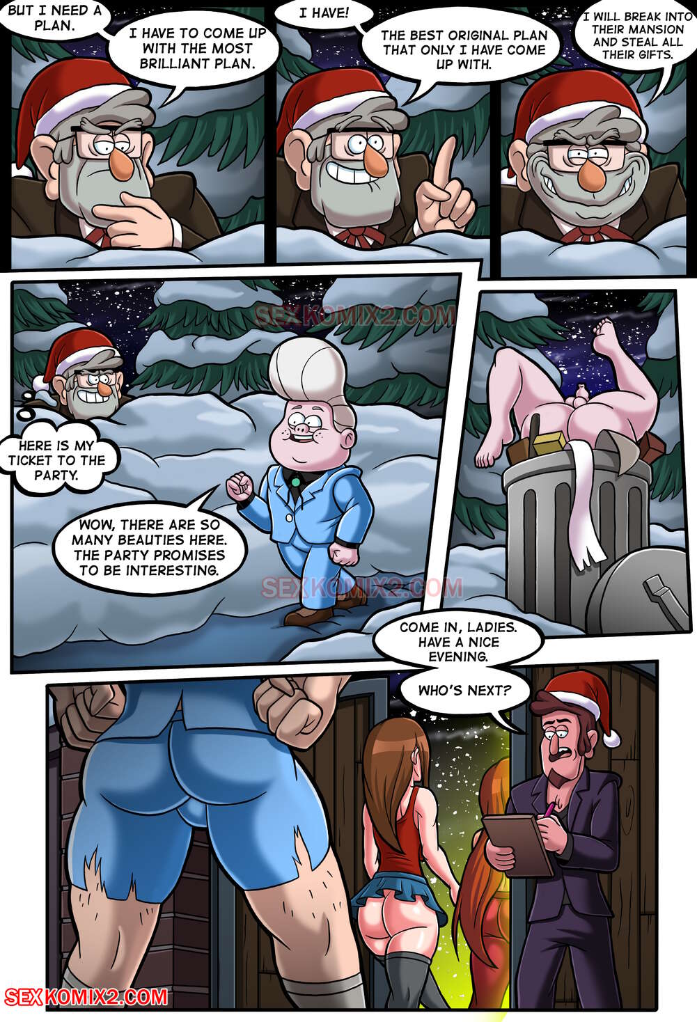 New Year Party And A Big Pink Teddy Bear (Gravity Falls) [SexKomix] - Chapter 1 — Page 14