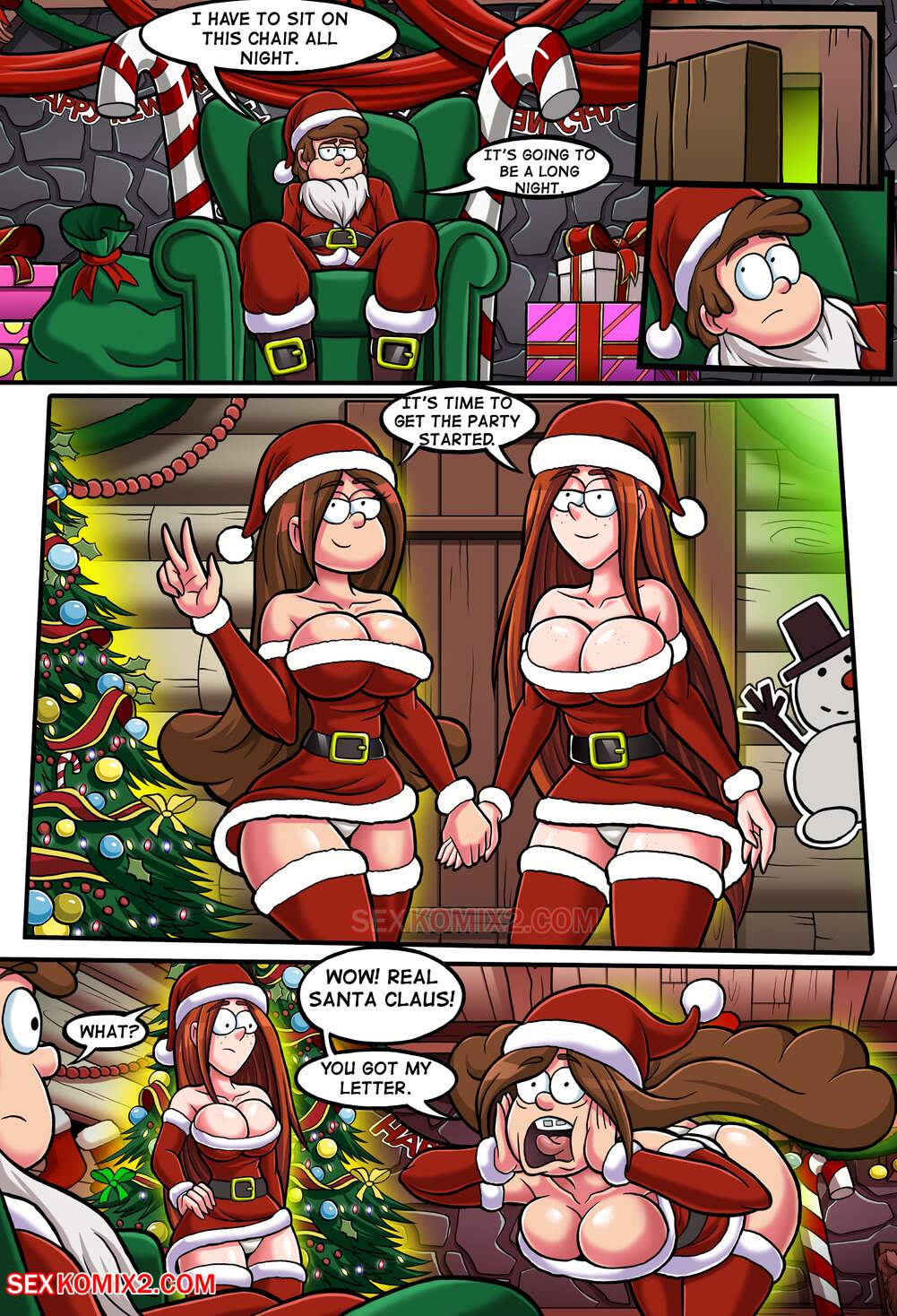 New Year Party And A Big Pink Teddy Bear (Gravity Falls) [SexKomix] - Chapter 1 — Page 8