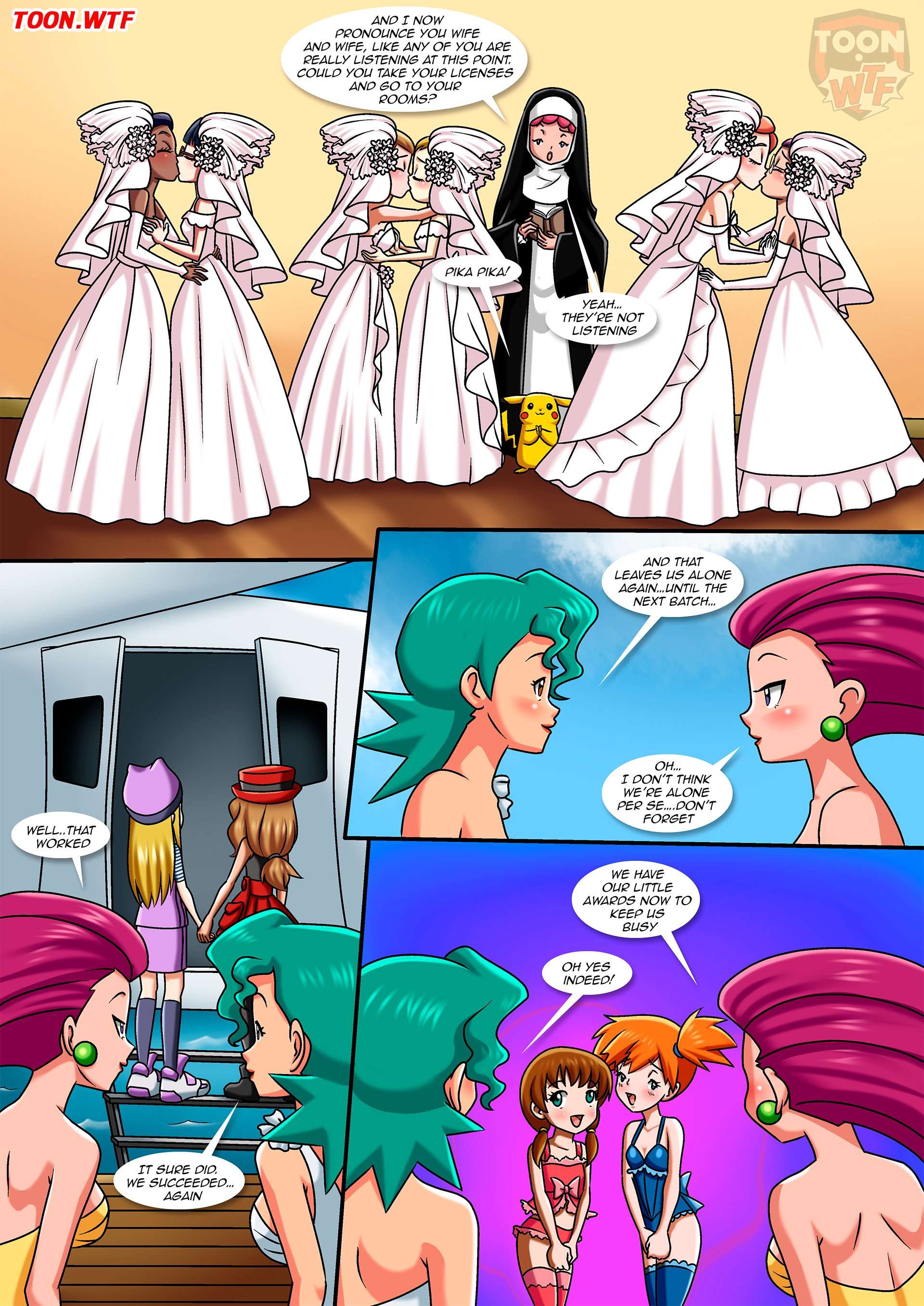 Lesbian Fantasy Island (Digimon , Pokemon) [Palcomix] - Chapter 4 — Page 36