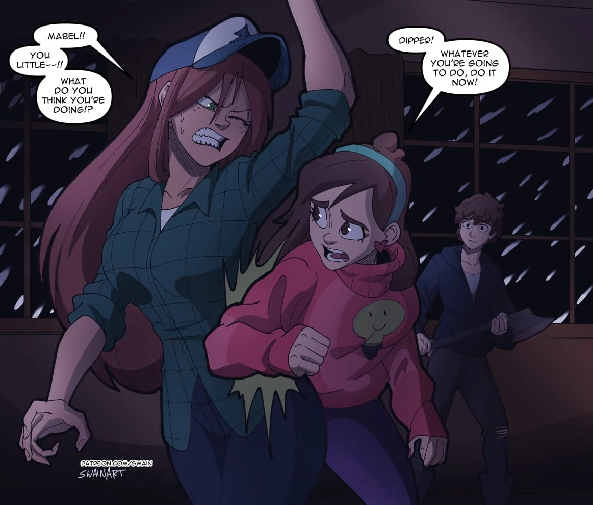 Wendy’s Visit (Gravity Falls) [Swain Art] - Chapter 1 — Page 17