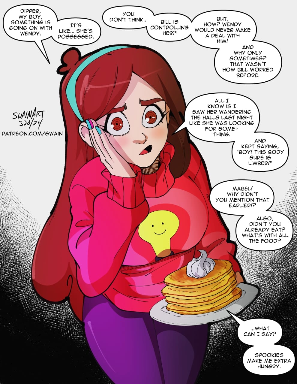 Wendy’s Visit (Gravity Falls) [Swain Art] - Chapter 1 — Page 8