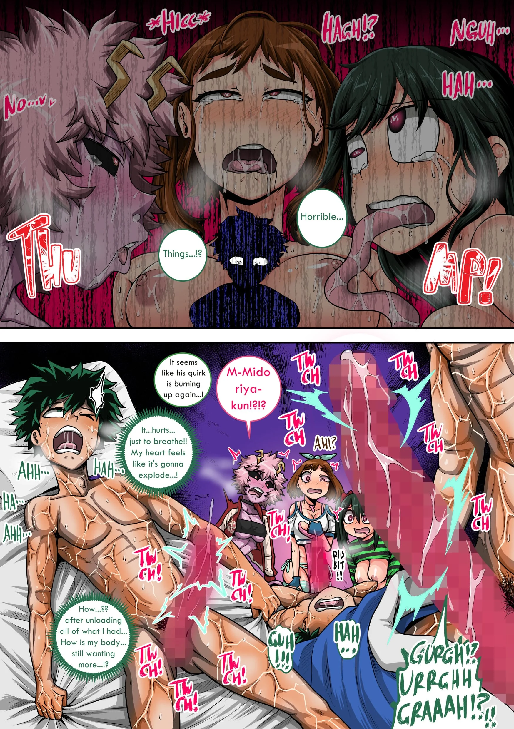 My Harem Academia (Boku No Hero Academia) [Juna Juna Juice] - Chapter 8.2 — Page 14