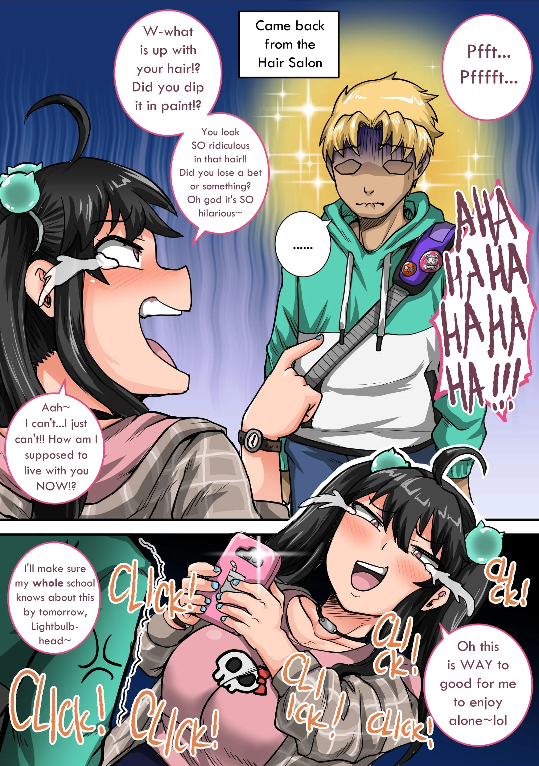 Annoying Sister Needs to Be Scolded!! [Juna Juna Juice] - Chapter 1.5 — Page 23
