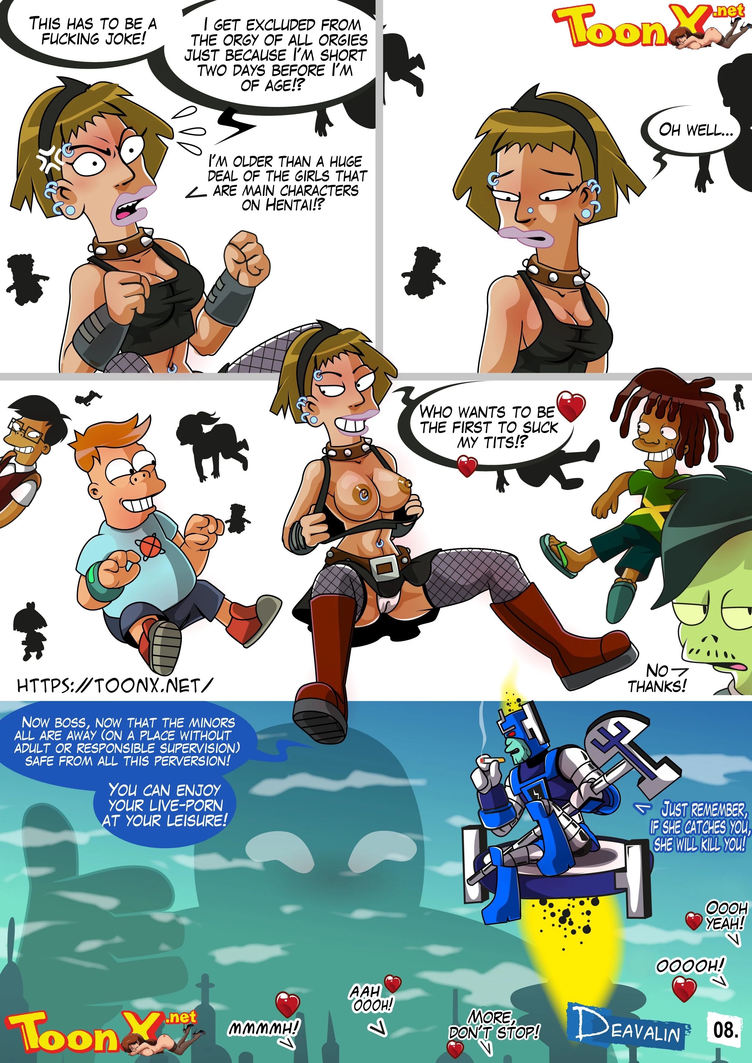 Orgy To Save The Earth (Futurama) [Deavalin] - Chapter 1 — Page 9