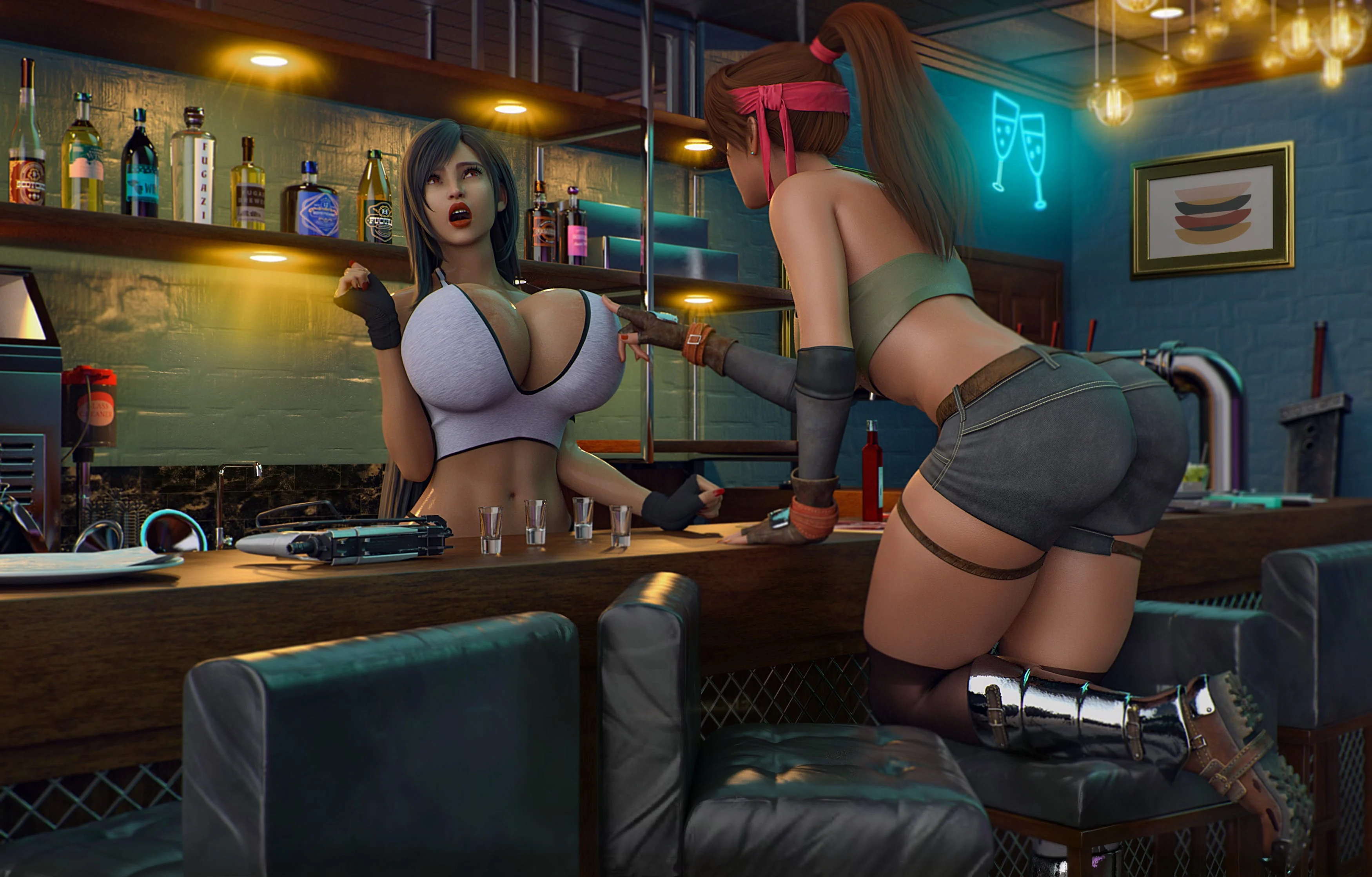 Training After The Close (Final Fantasy VII) [Shockabuki] - Chapter 1 — Page 43