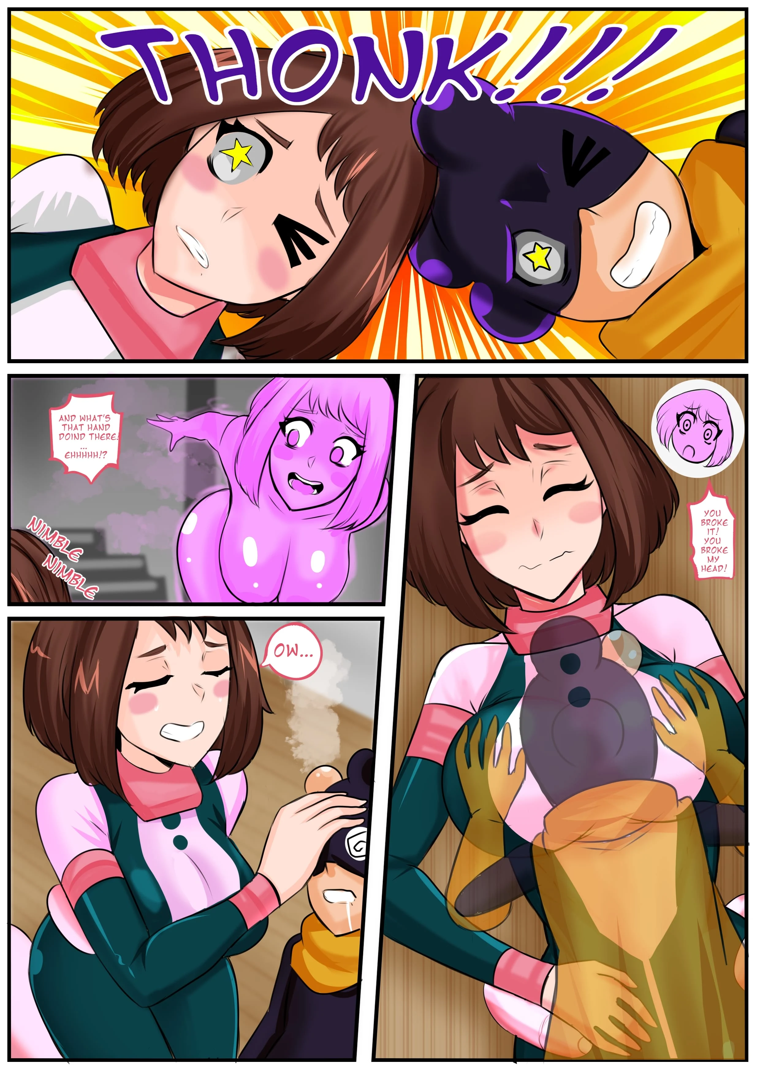 Grapes In The Brain!! (My Hero Academia) [TSFSingularity , BurningMoonWorks] - Chapter 1 — Page 6