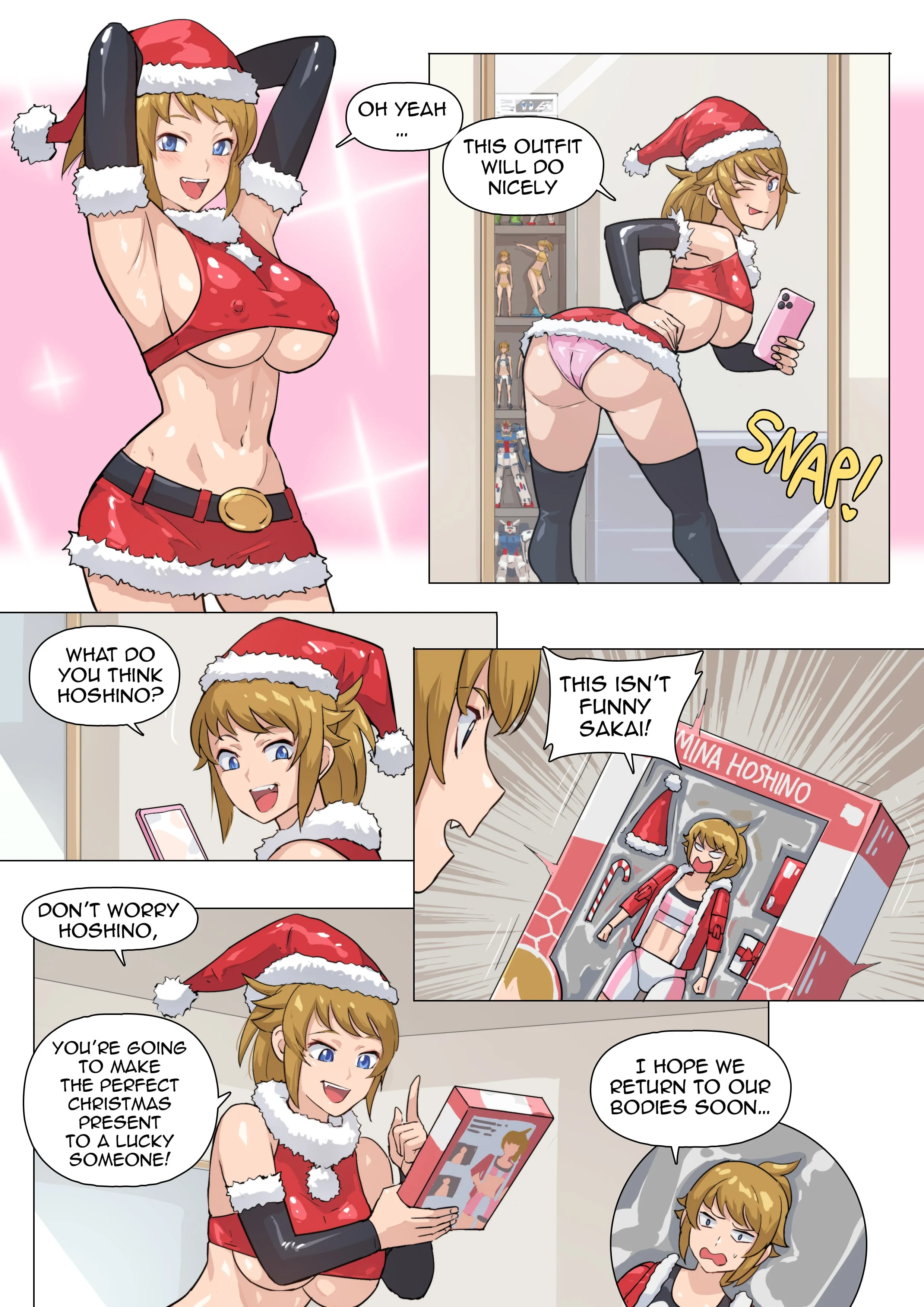 Hoshi! No! – A Christmas-sho! – A Killer Christmas! (Gundam Build Fighters Try) [TSFSingularity , Cirenk] - Chapter 1 — Page 4