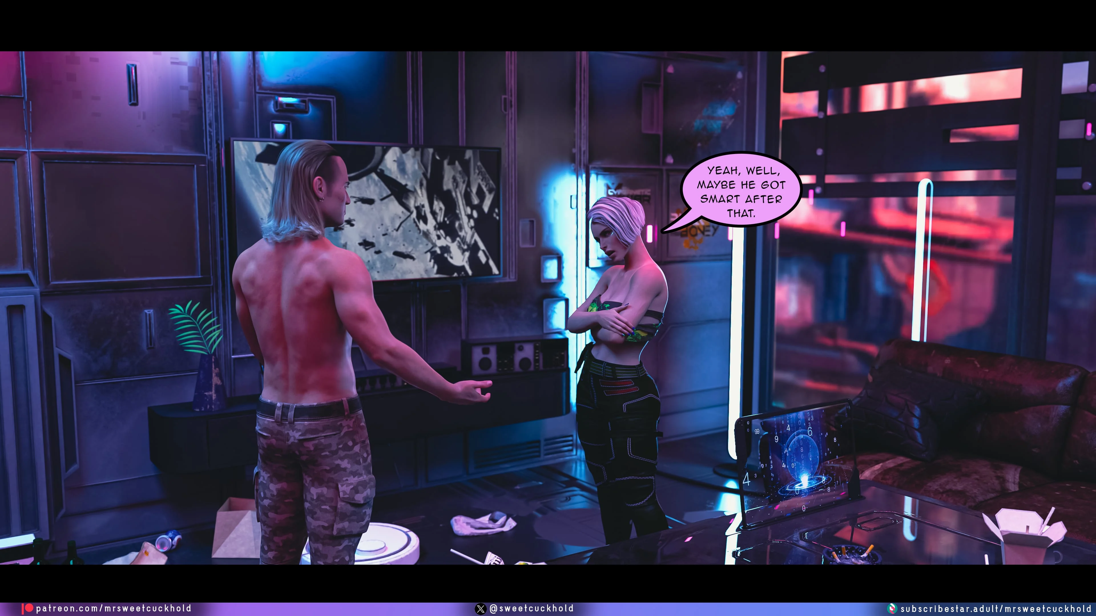 Street Corruption (Cyberpunk 2077) [Mr.SweetCuckhold] - Chapter 3 — Page 10