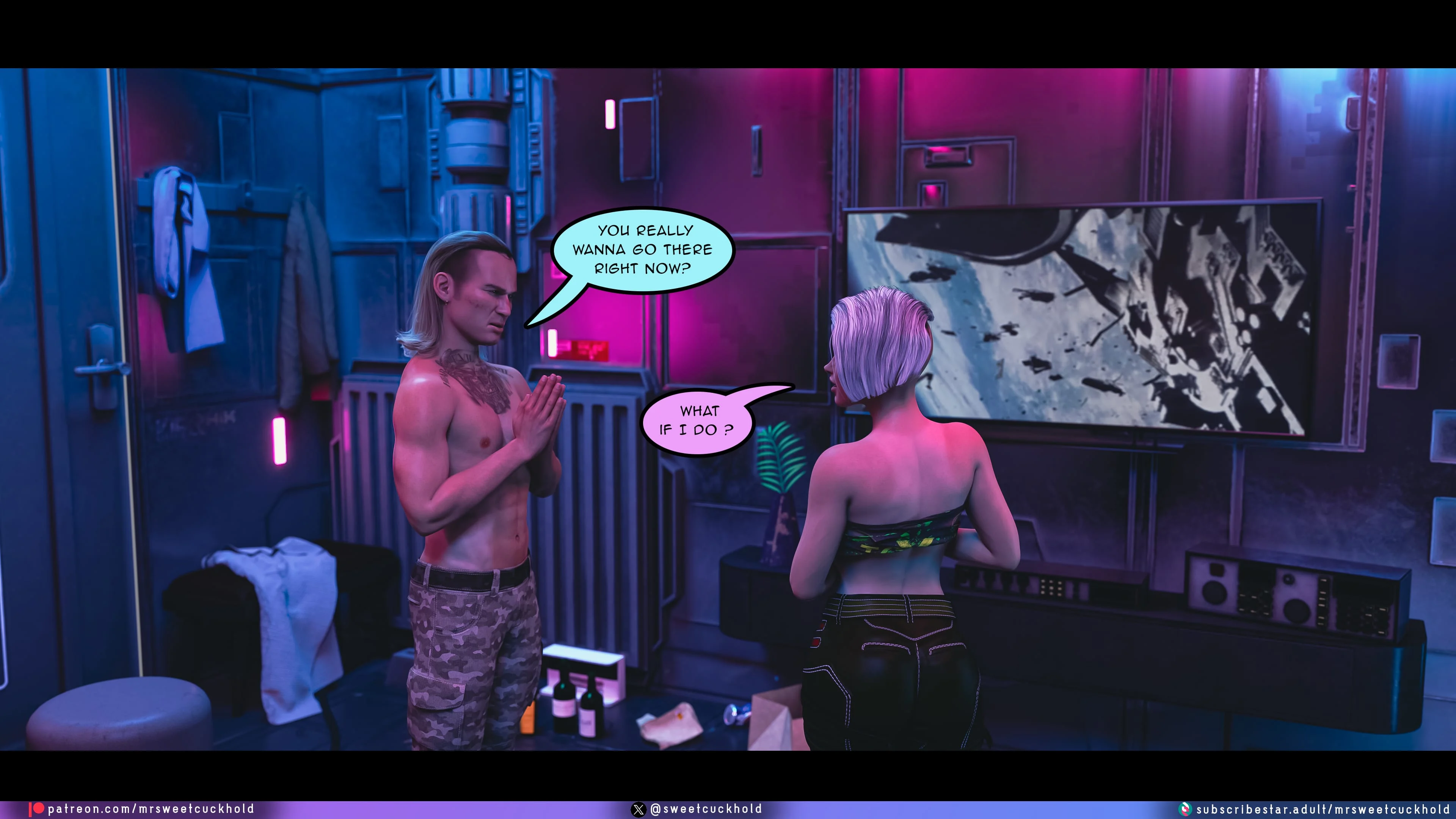 Street Corruption (Cyberpunk 2077) [Mr.SweetCuckhold] - Chapter 3 — Page 18