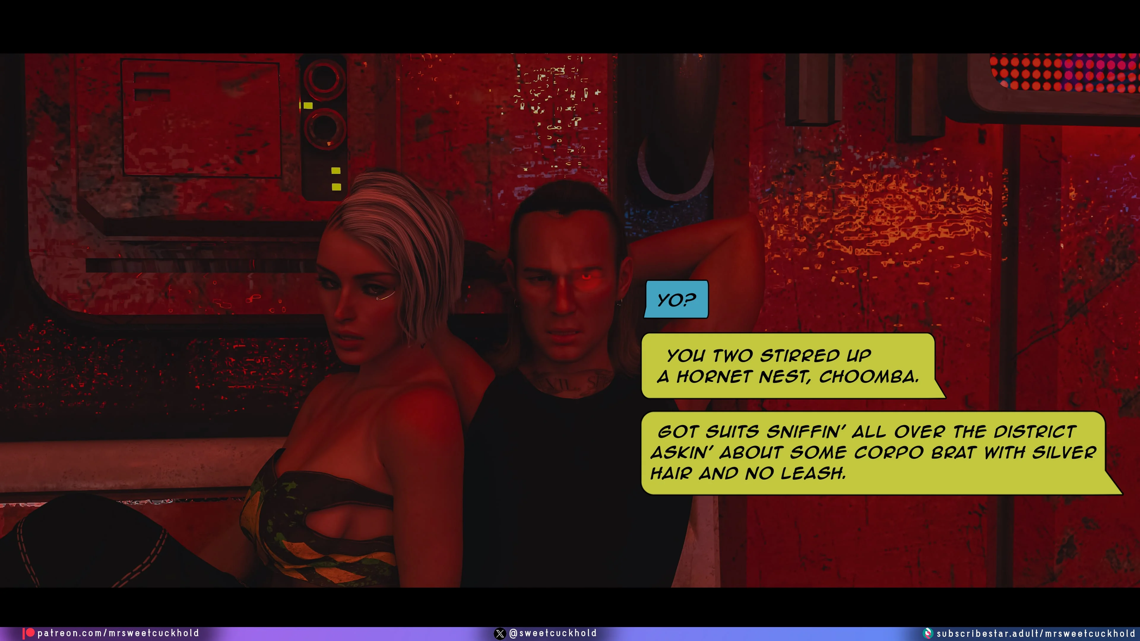 Street Corruption (Cyberpunk 2077) [Mr.SweetCuckhold] - Chapter 3 — Page 36