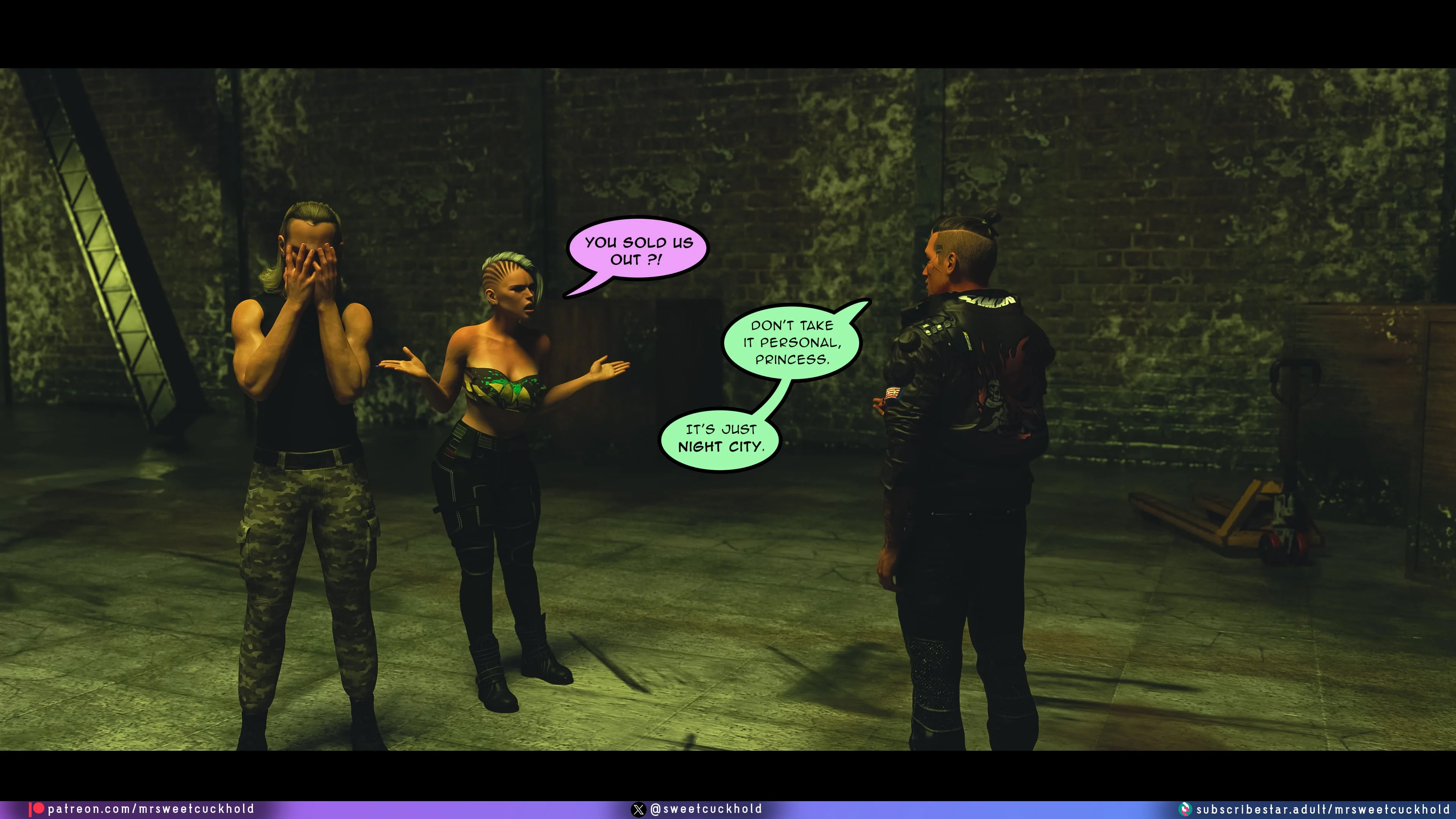 Street Corruption (Cyberpunk 2077) [Mr.SweetCuckhold] - Chapter 3 — Page 55