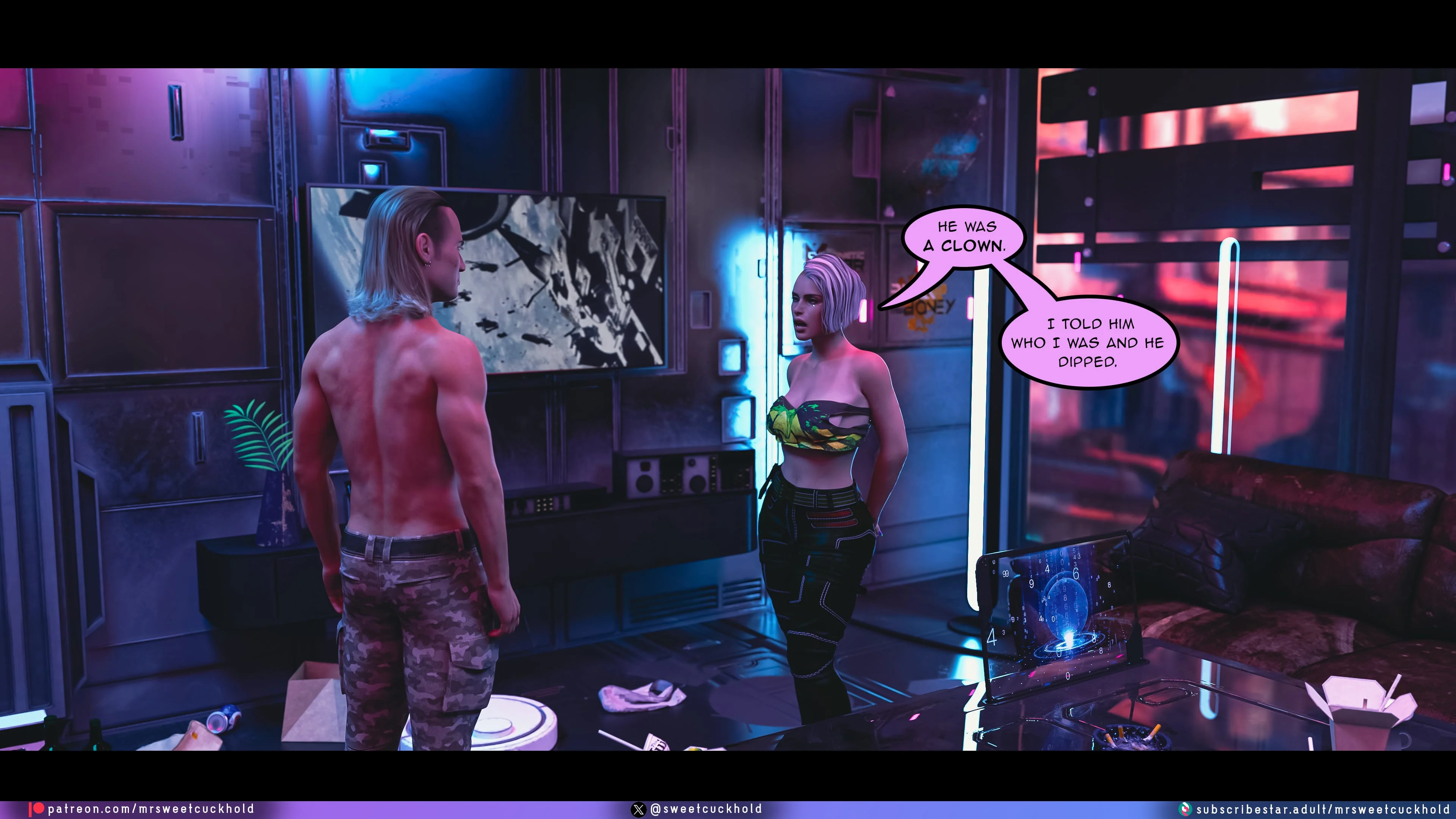 Street Corruption (Cyberpunk 2077) [Mr.SweetCuckhold] - Chapter 3 — Page 6