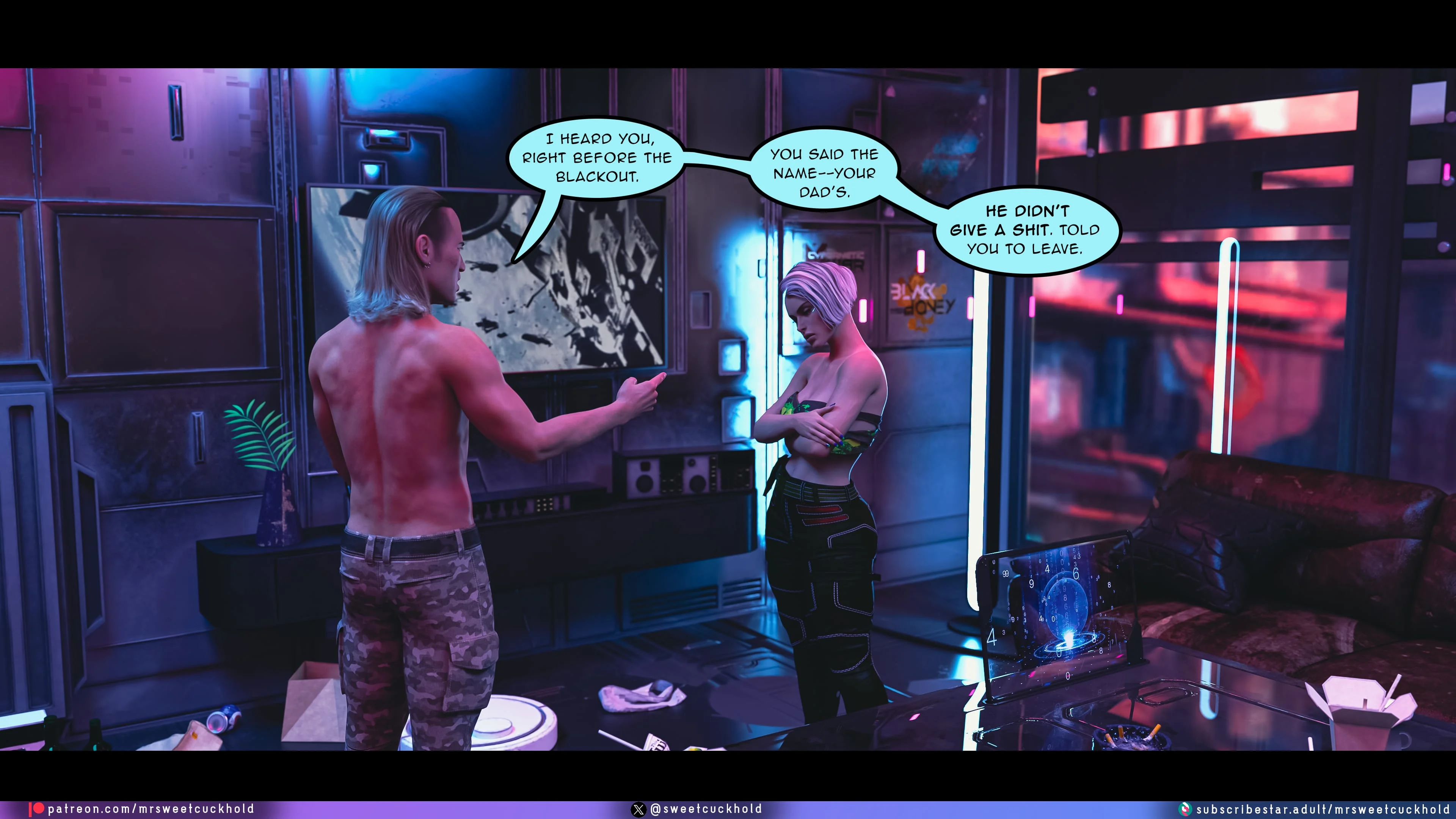 Street Corruption (Cyberpunk 2077) [Mr.SweetCuckhold] - Chapter 3 — Page 9