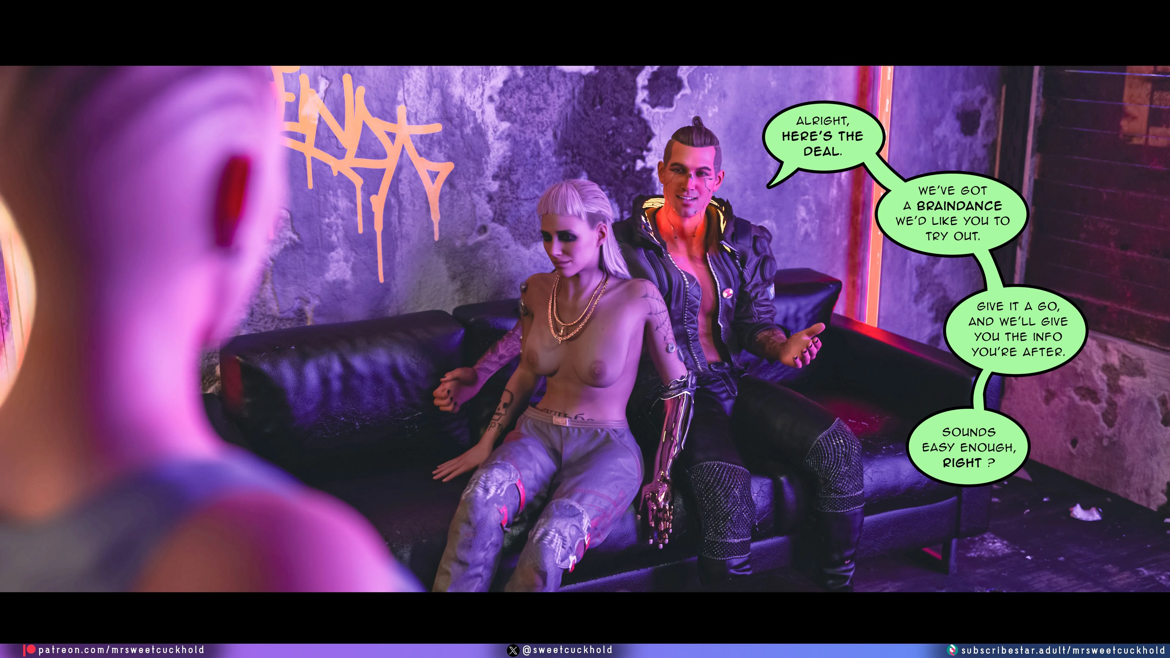 Street Corruption (Cyberpunk 2077) [Mr.SweetCuckhold] - Chapter 1 — Page 109