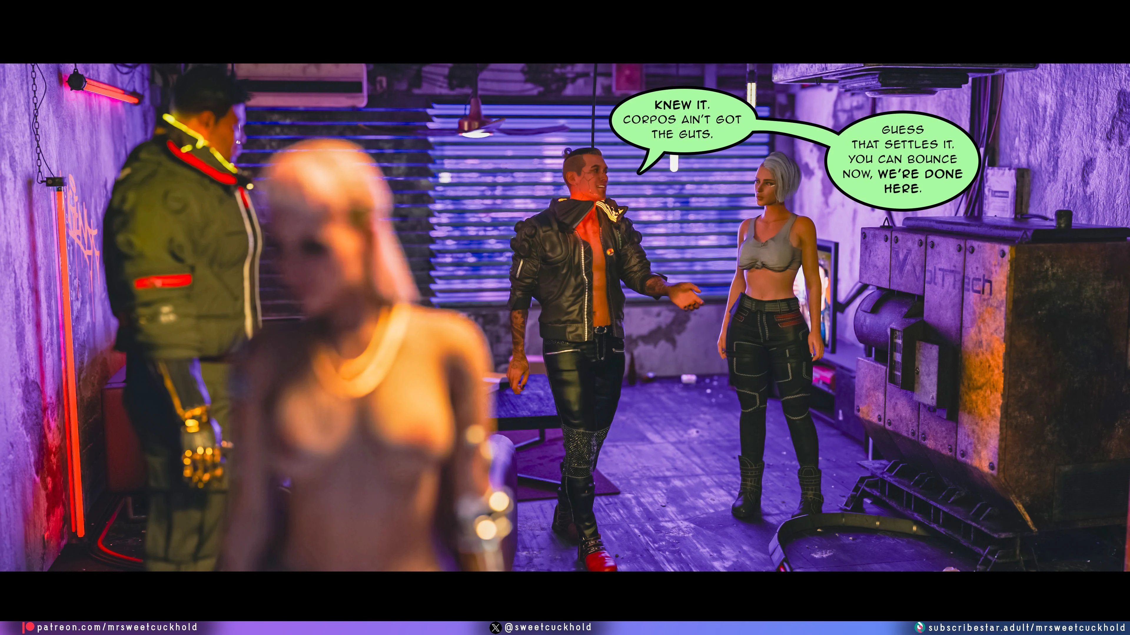 Street Corruption (Cyberpunk 2077) [Mr.SweetCuckhold] - Chapter 1 — Page 111