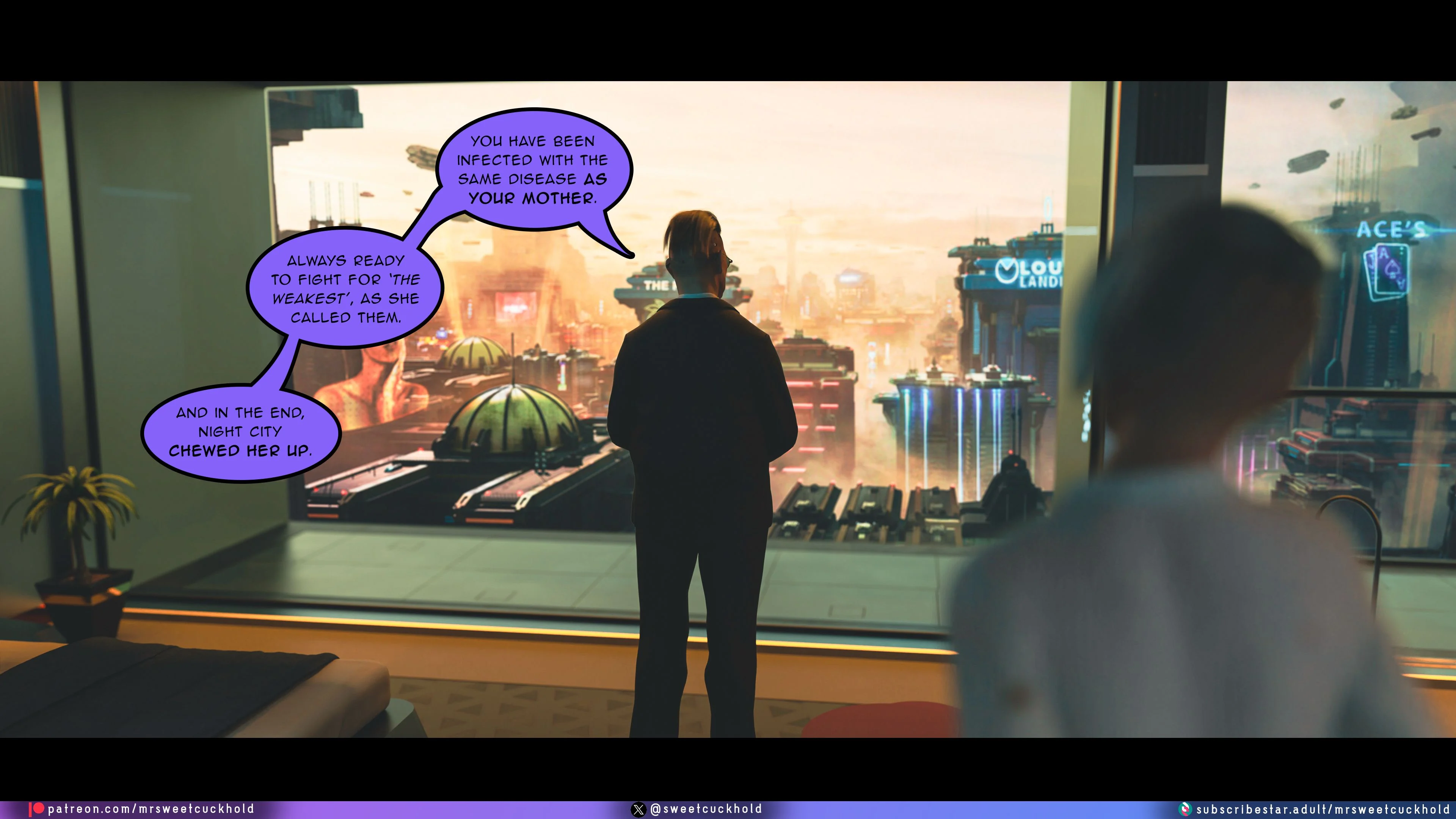 Street Corruption (Cyberpunk 2077) [Mr.SweetCuckhold] - Chapter 1 — Page 47