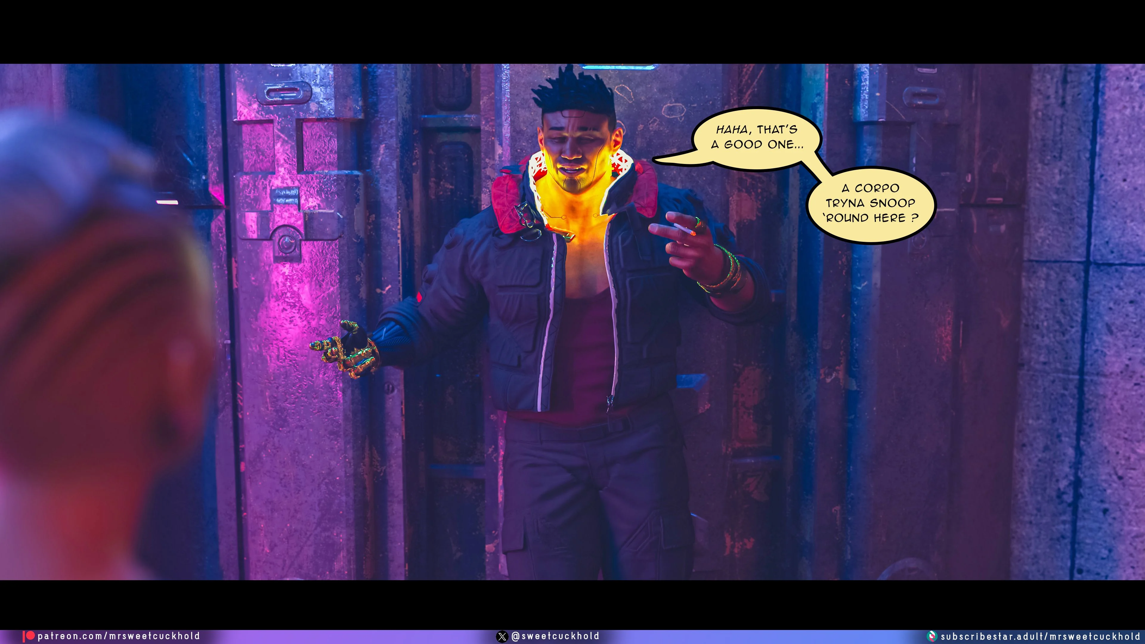 Street Corruption (Cyberpunk 2077) [Mr.SweetCuckhold] - Chapter 1 — Page 80