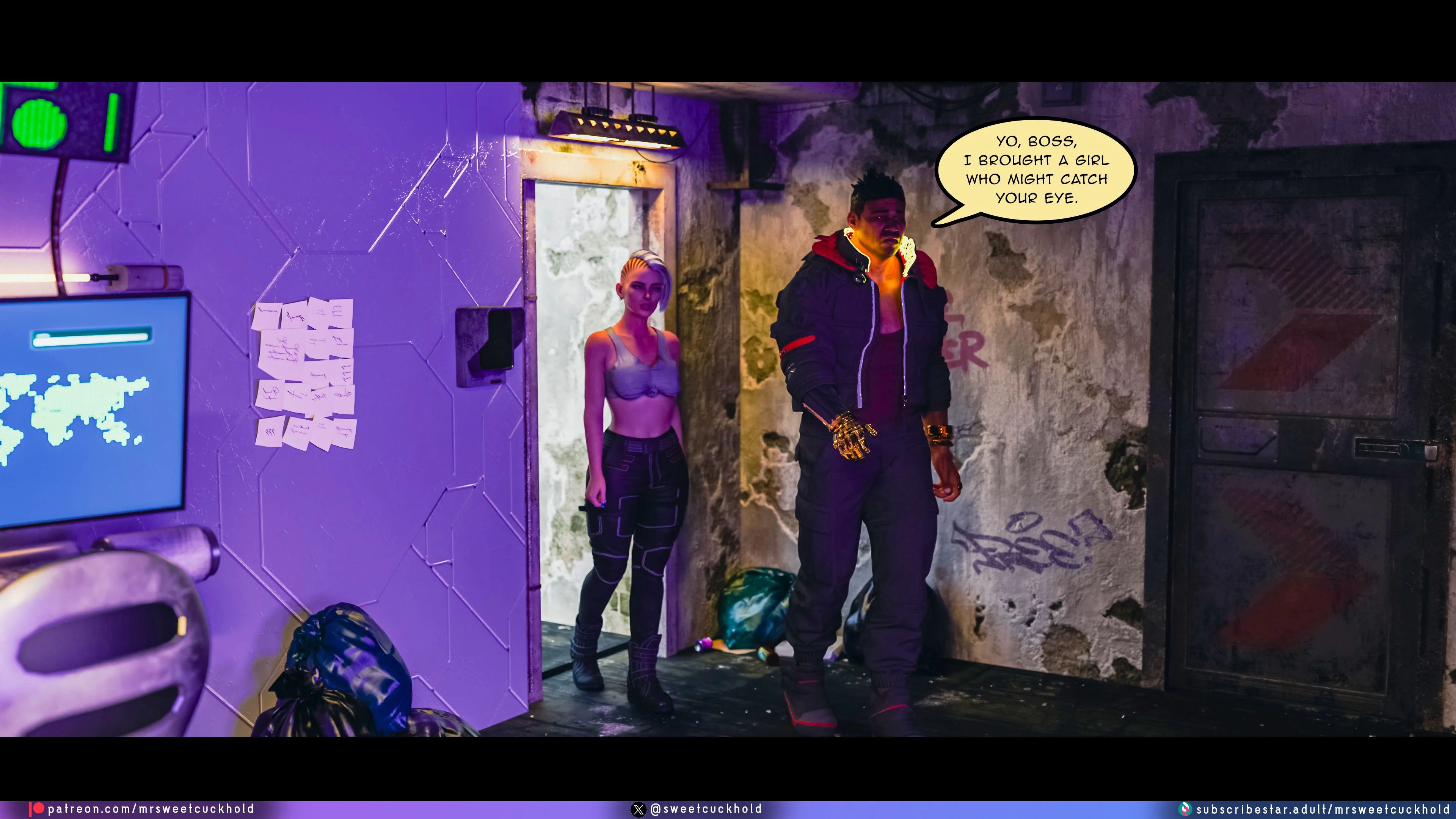 Street Corruption (Cyberpunk 2077) [Mr.SweetCuckhold] - Chapter 1 — Page 91