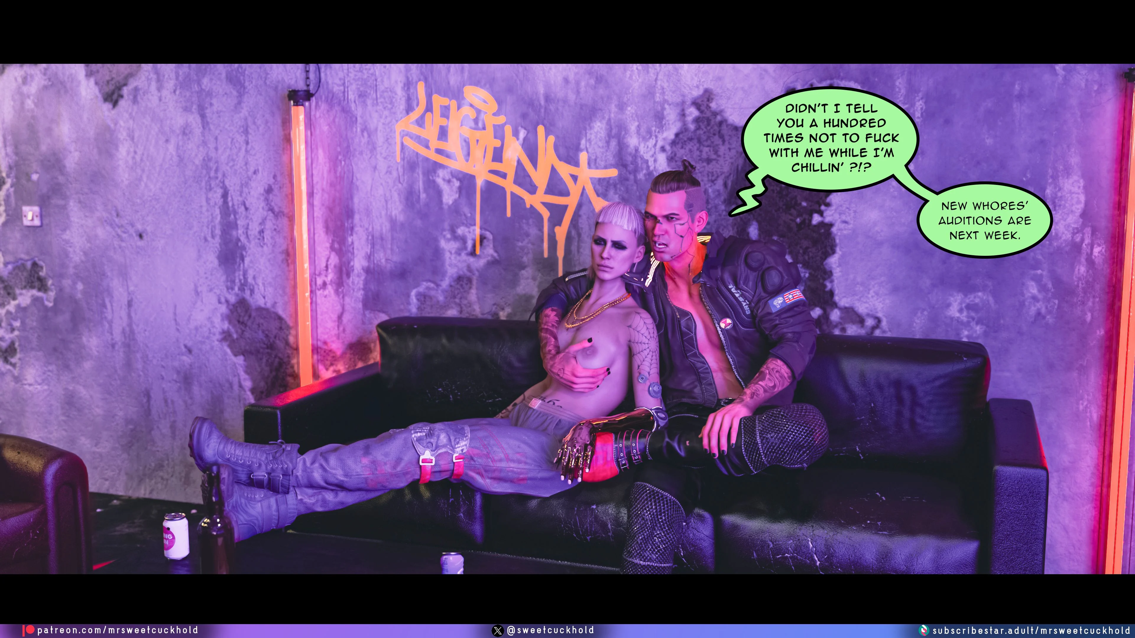 Street Corruption (Cyberpunk 2077) [Mr.SweetCuckhold] - Chapter 1 — Page 93