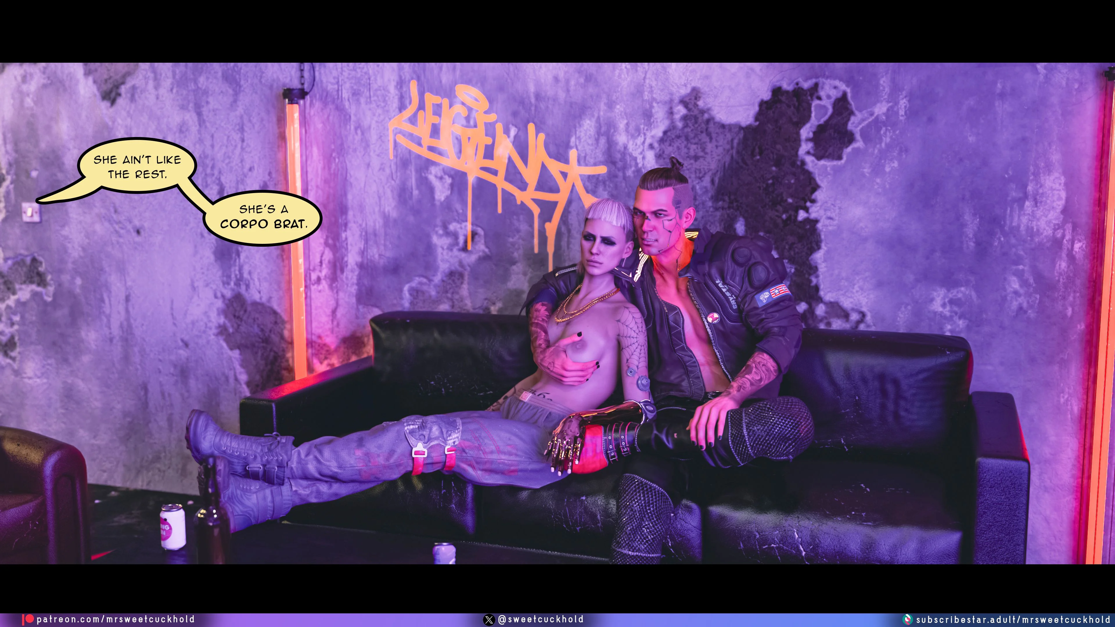 Street Corruption (Cyberpunk 2077) [Mr.SweetCuckhold] - Chapter 1 — Page 94