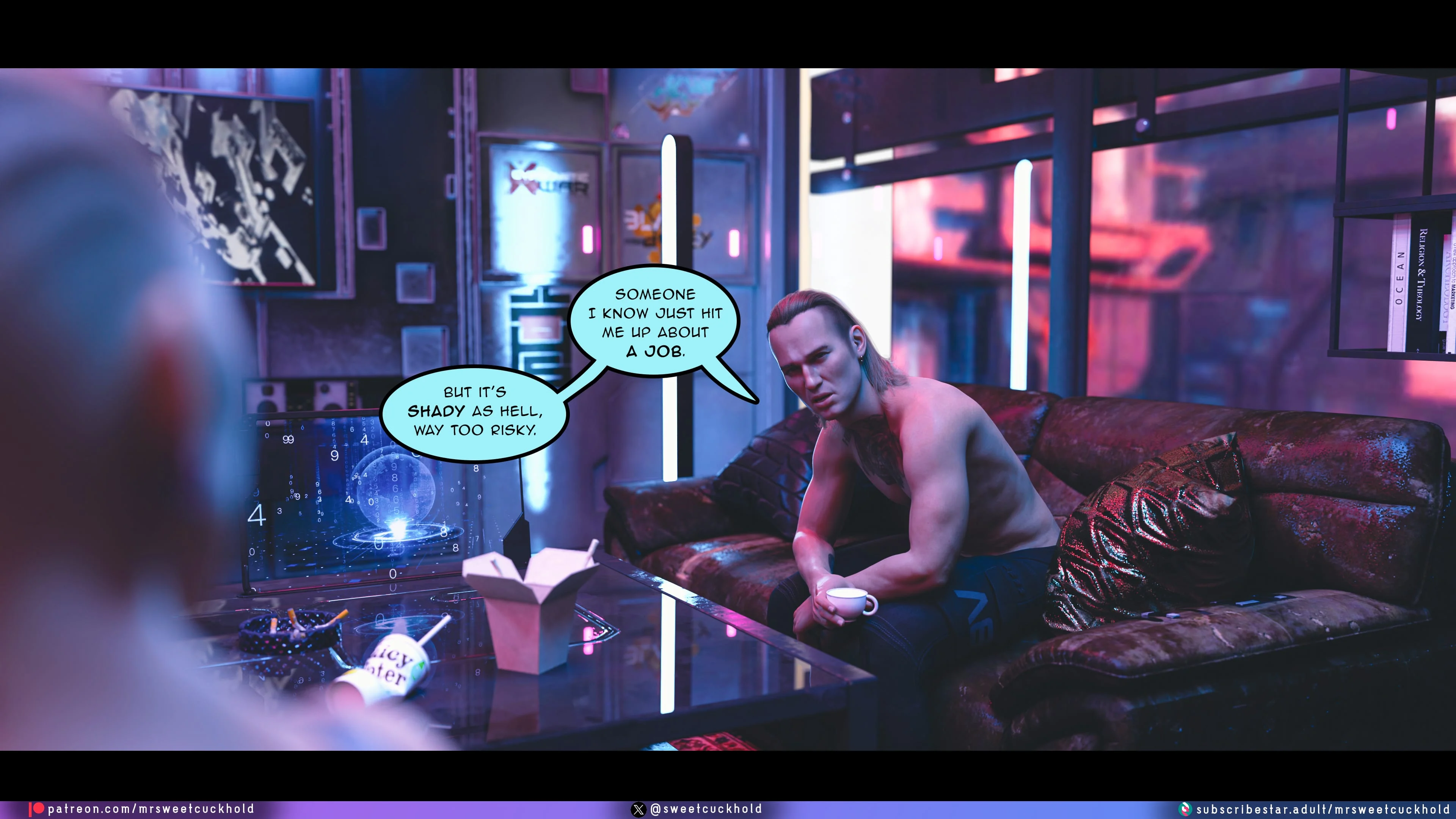 Street Corruption (Cyberpunk 2077) [Mr.SweetCuckhold] - Chapter 2 — Page 20